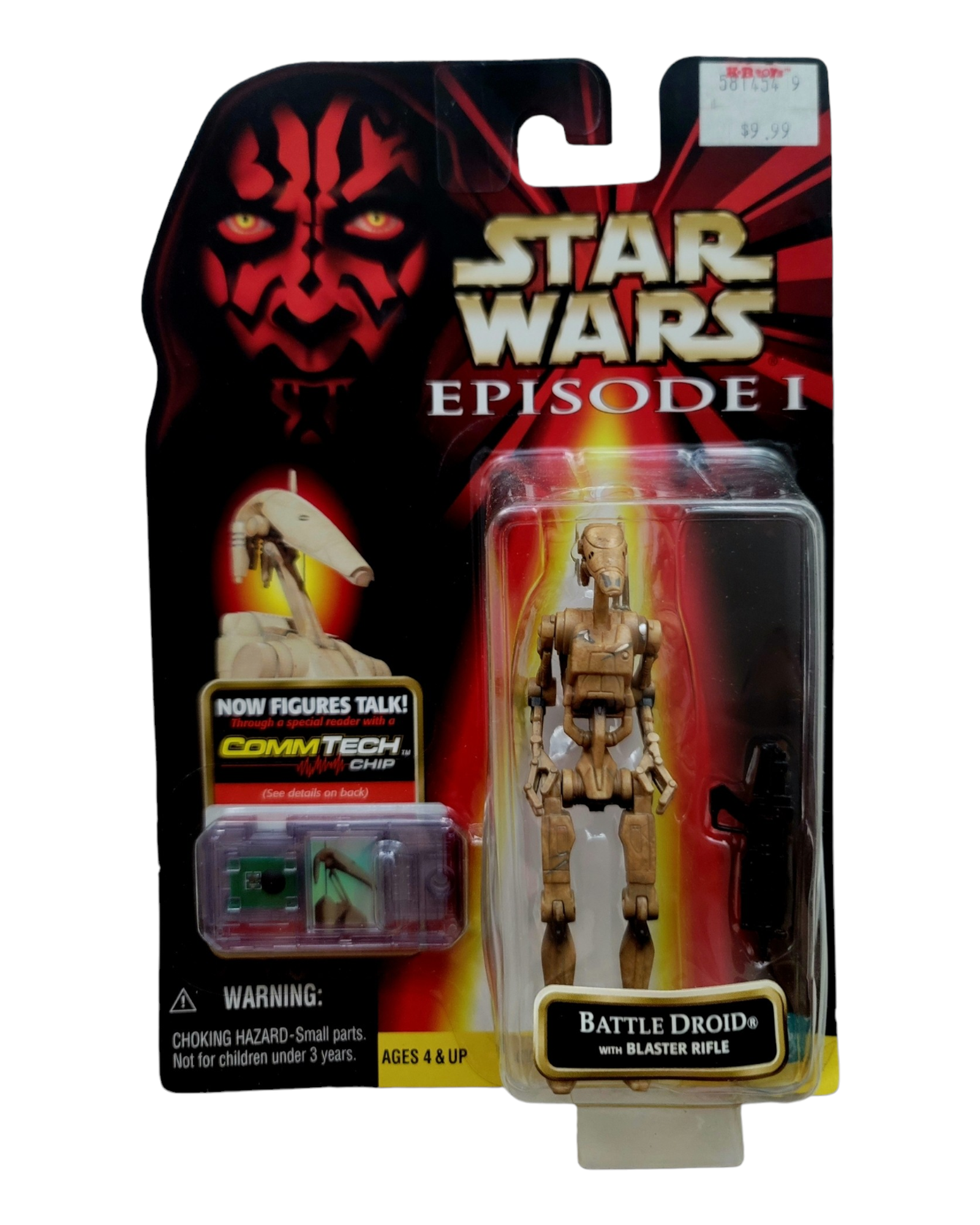 Star Wars Episode I Collection Battle Droid, Dirty Variant, Hasbro '99