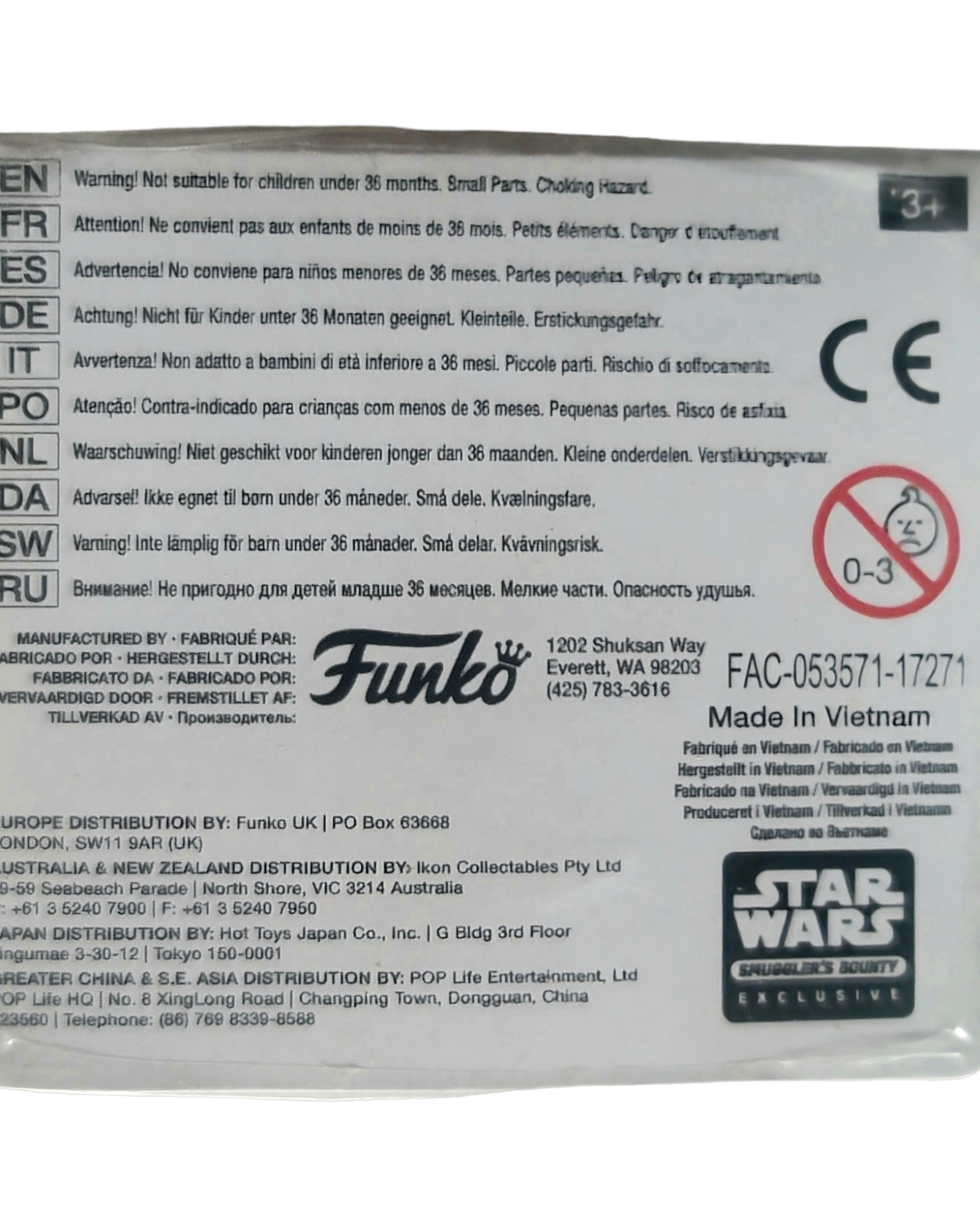 Star Wars Mystery Mini Luke Skywalker, The Last Jedi Smuggler's Bounty Exclusive '17