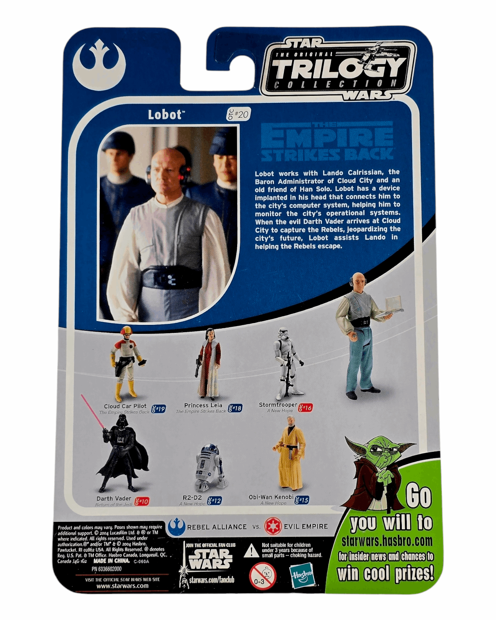 Star Wars OTC #20 Lobot, Original Trilogy Collection, Hasbro '04
