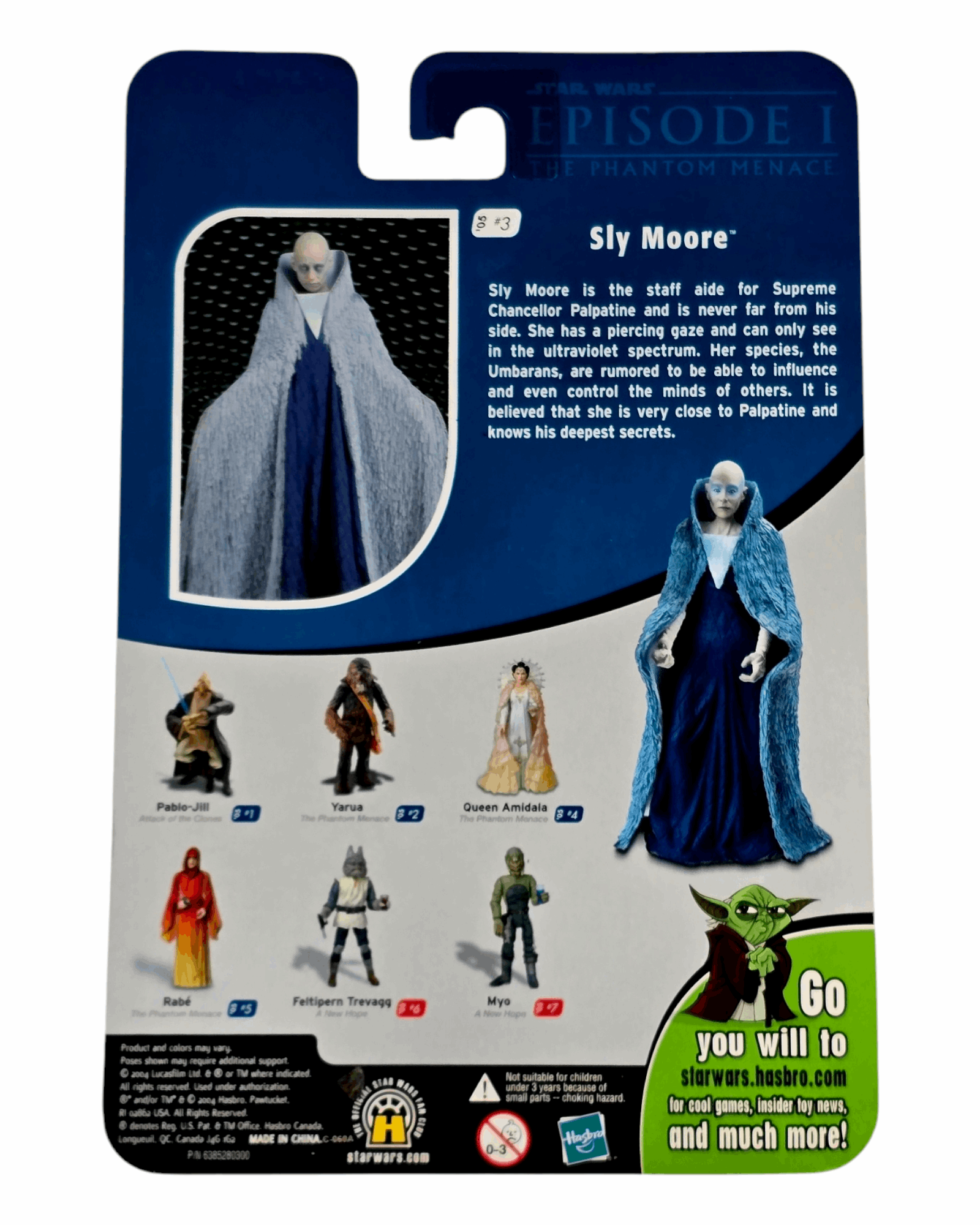 Star Wars OTC Sly Moore, Coruscant Senate, Hasbro '05