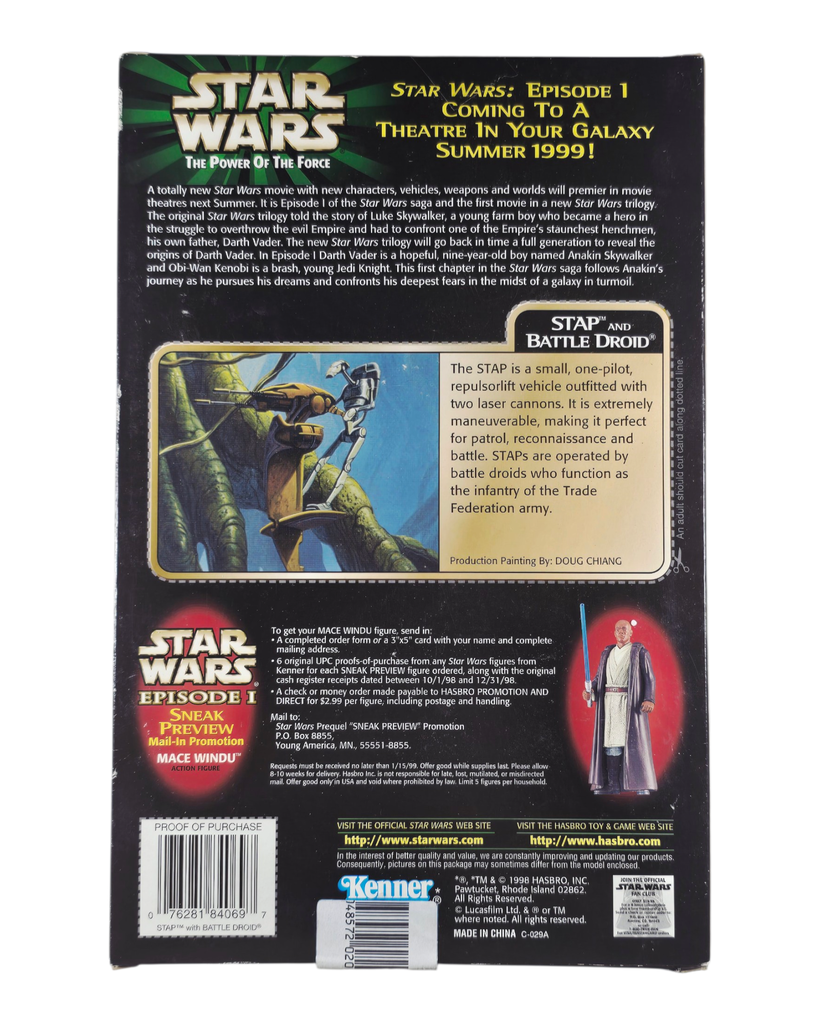 Star Wars POTF STAP and Battle Droid Episode I Sneak Preview, Kenner '98