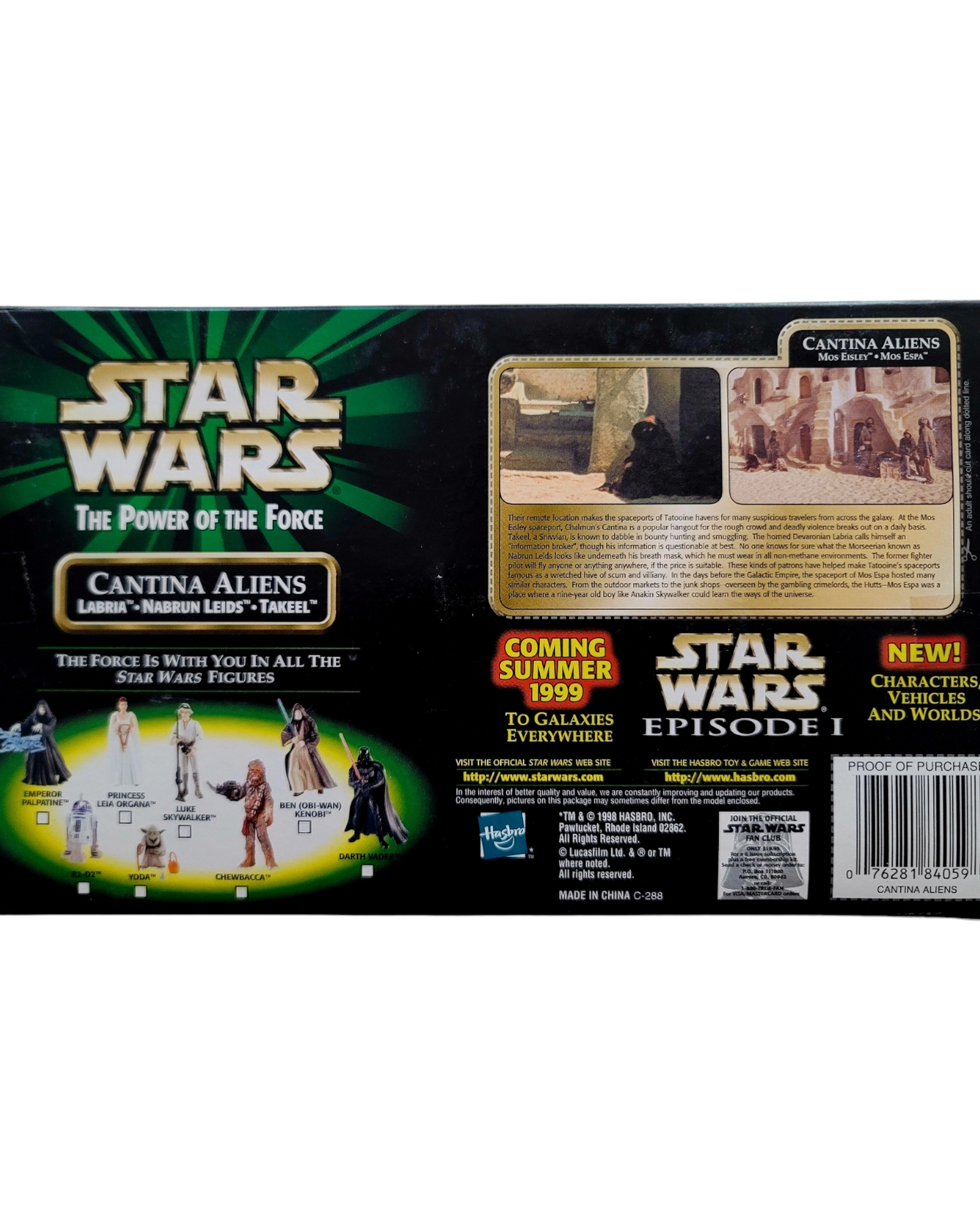 Star Wars POTF2 Cinema Scenes Cantina Aliens Set, Kenner '98
