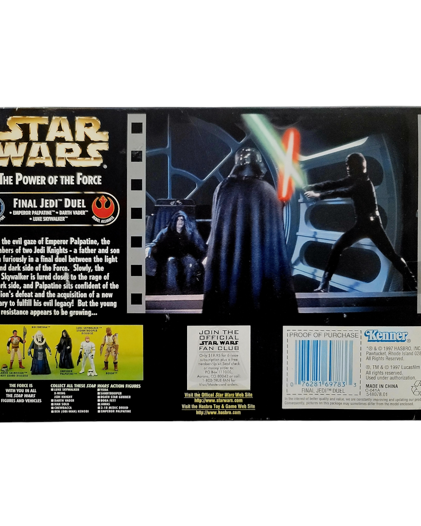 Star Wars POTF2 Cinema Scenes Final Jedi Duel Set, Kenner '97