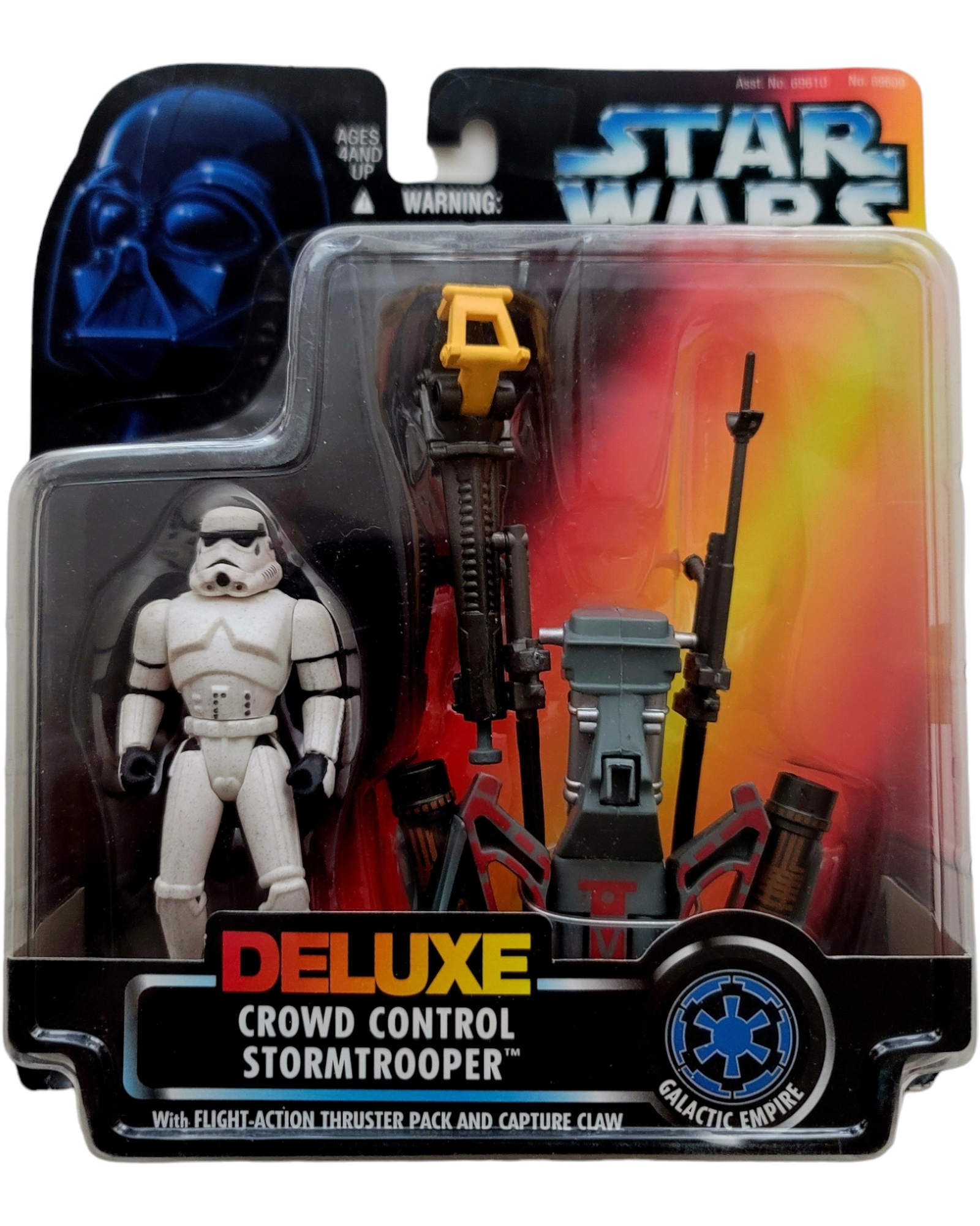 Star Wars POTF2 Deluxe Crowd Control Stormtrooper w/ Thruster Pack & Claw, Kenner '96