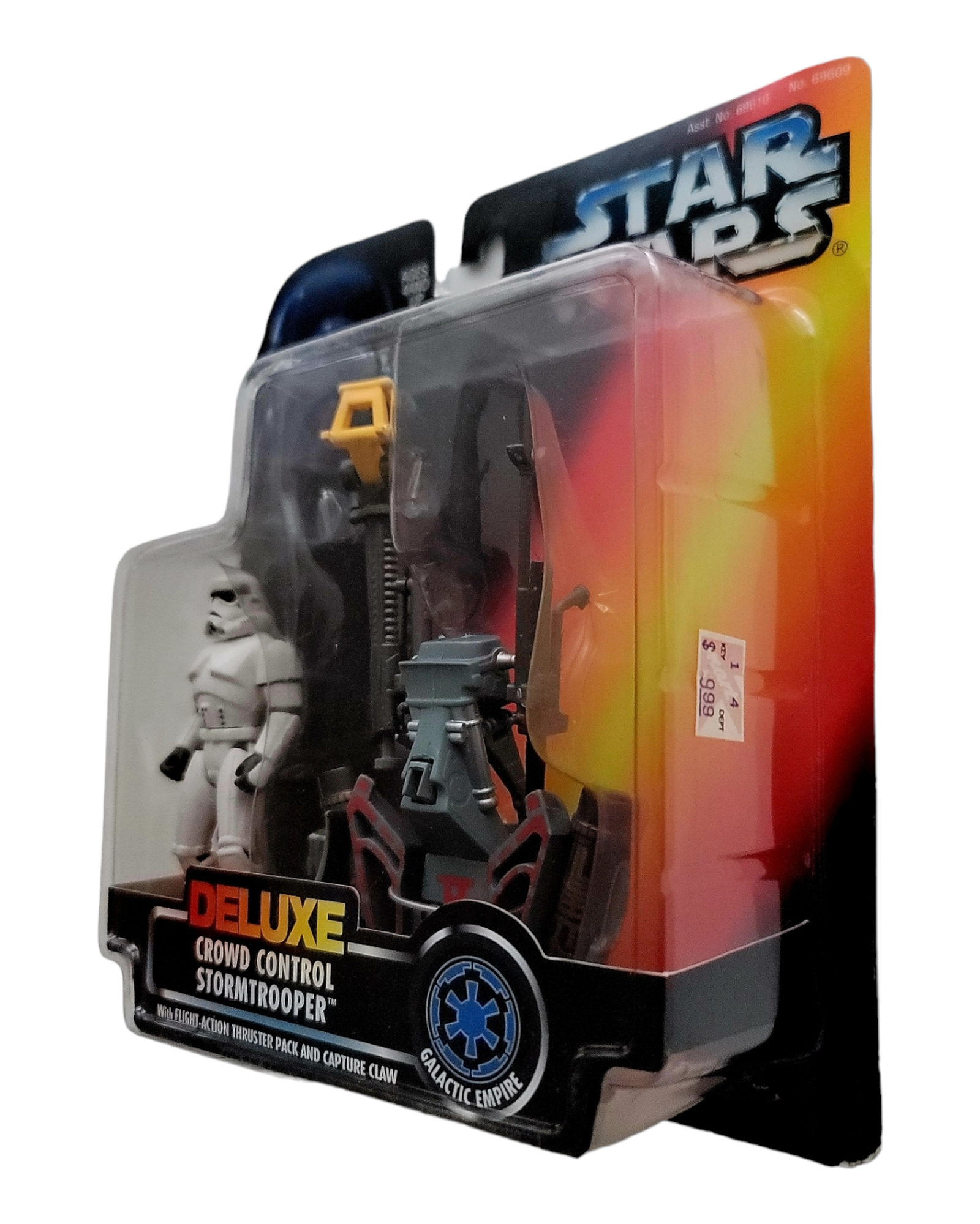 Star Wars POTF2 Deluxe Crowd Control Stormtrooper w/ Thruster Pack & Claw, Kenner '96