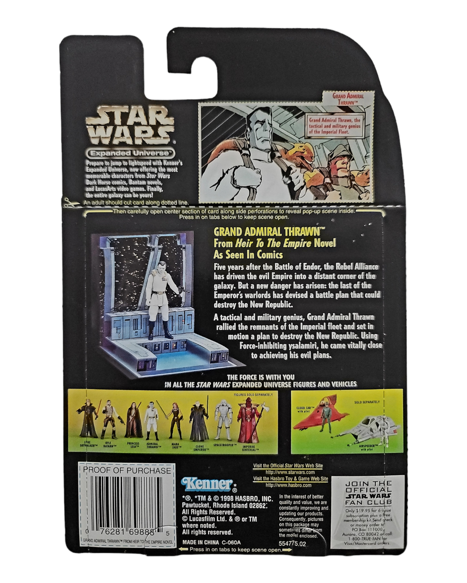 Star Wars POTF2 Expanded Universe Grand Admiral Thrawn, Kenner '98