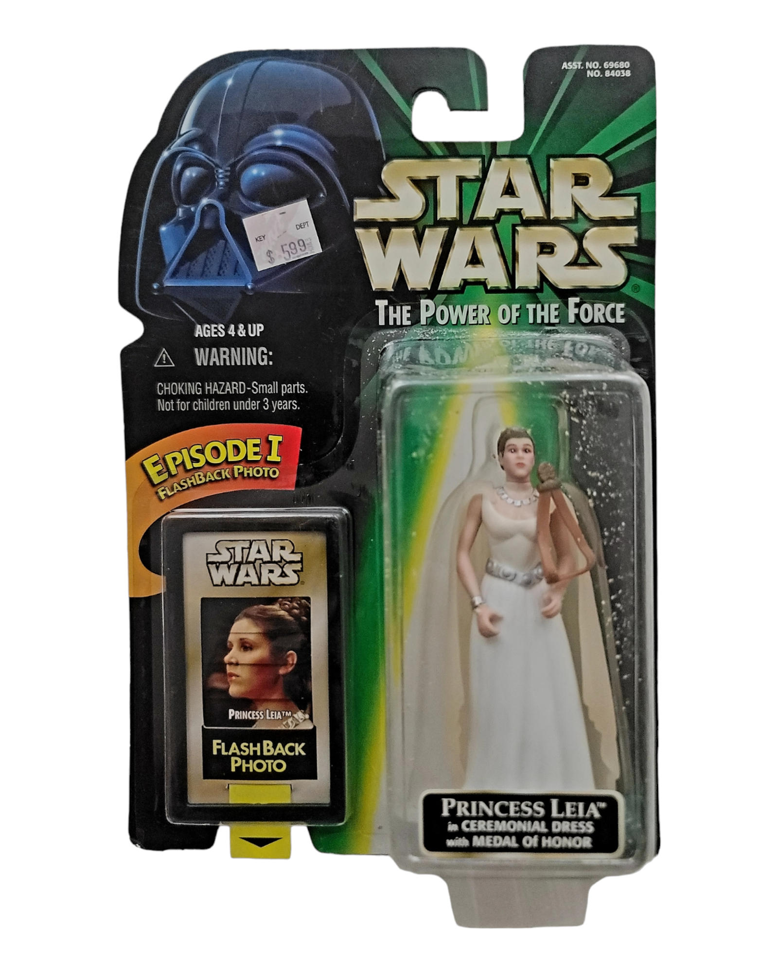 Star Wars POTF2 Princess Leia, Flashback Photo, Kenner '98