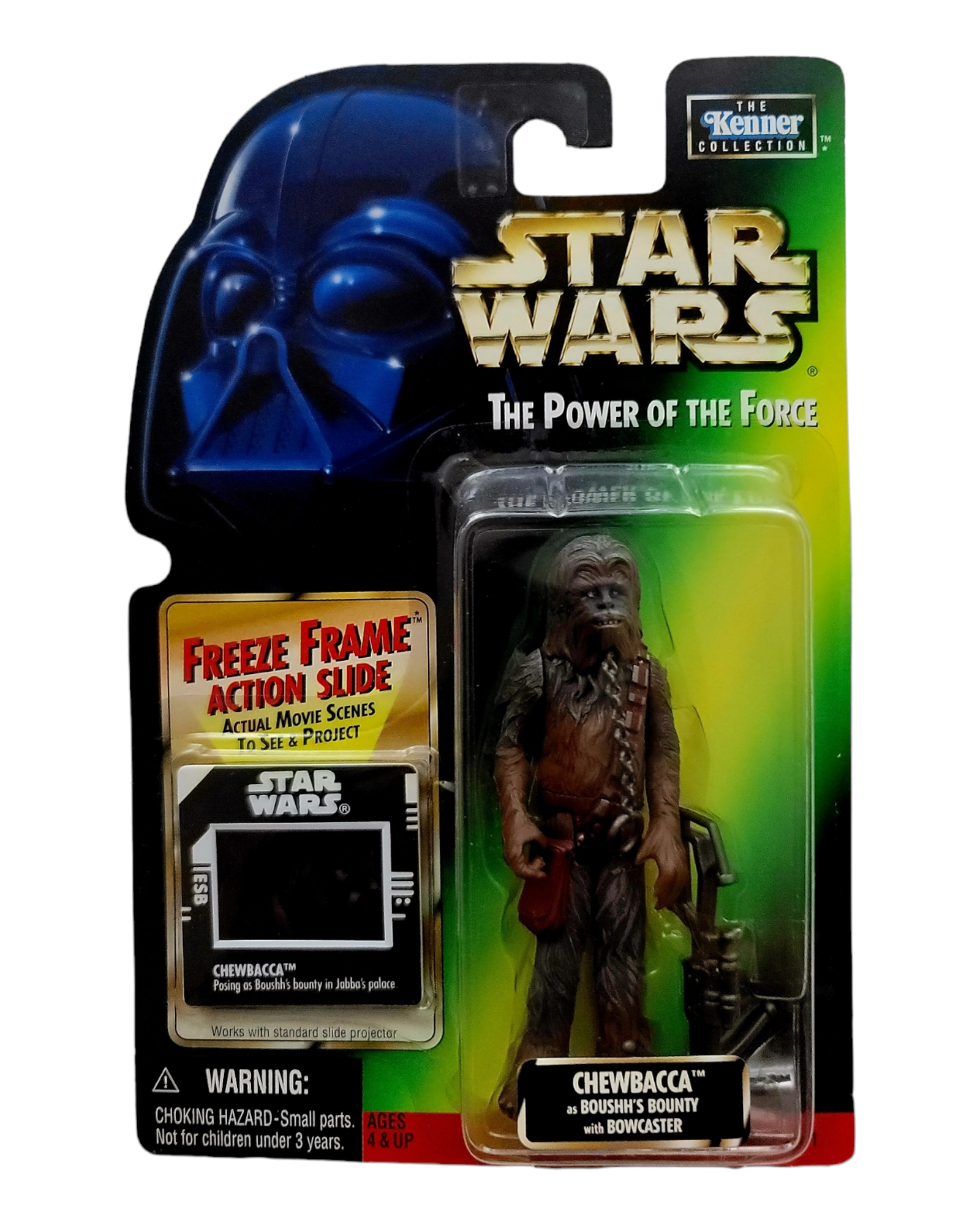 Star Wars POTF2 Chewbacca as Boushh's Bounty, Freeze Frame, Kenner '96
