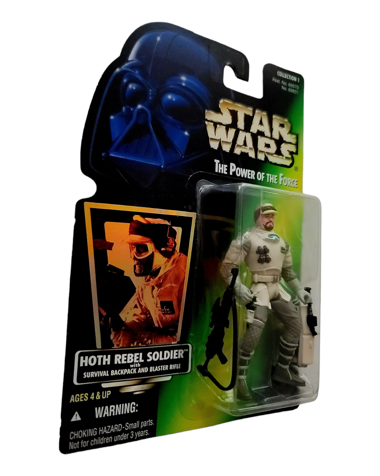 Star Wars POTF2 Hoth Rebel Soldier, Holofoil Card, Kenner '96