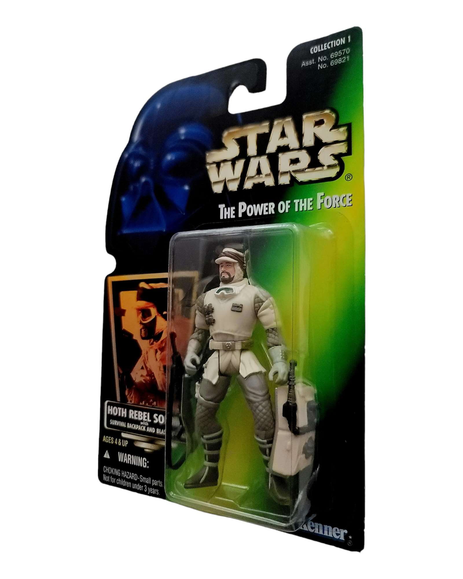 Star Wars POTF2 Hoth Rebel Soldier, Holofoil Card, Kenner '96