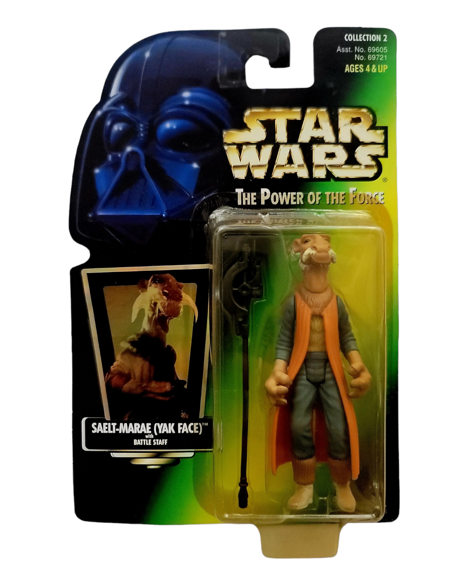 Star Wars POTF2 Saelt-Marae, Yak Face, Holofoil Card, Kenner '97