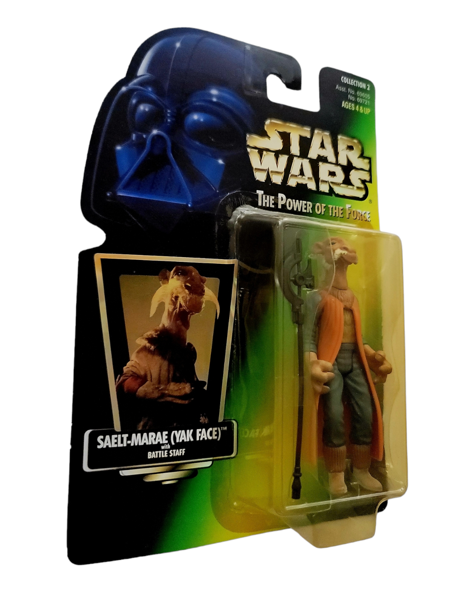 Star Wars POTF2 Saelt-Marae, Yak Face, Holofoil Card, Kenner '97