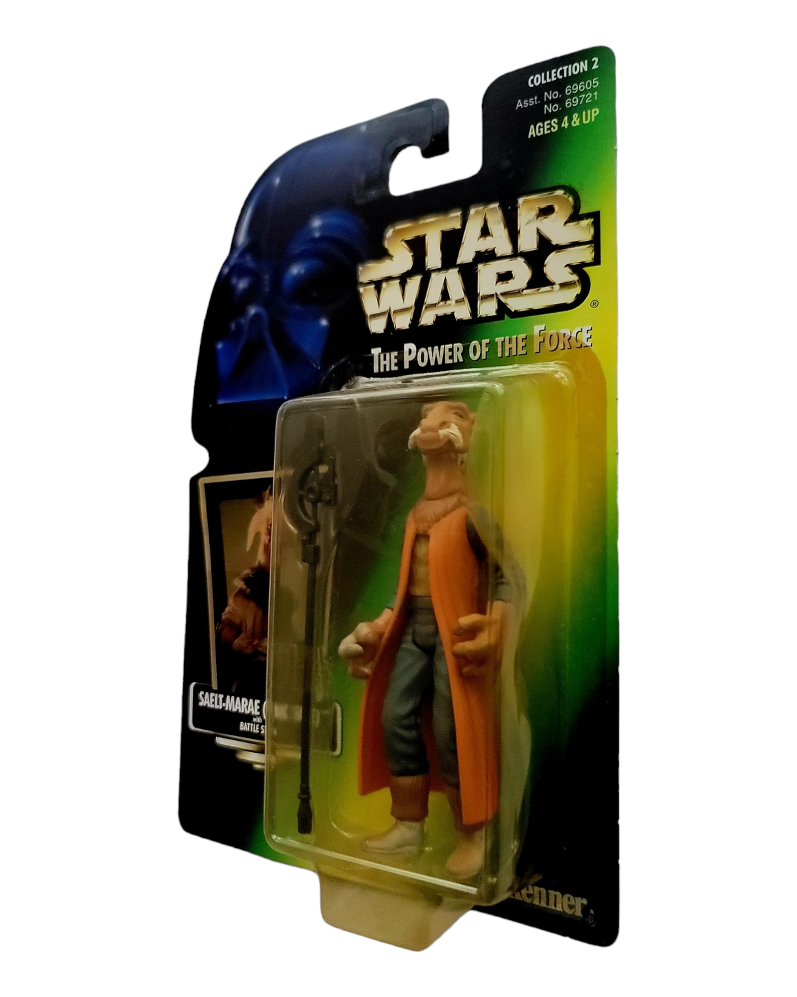 Star Wars POTF2 Saelt-Marae, Yak Face, Holofoil Card, Kenner '97