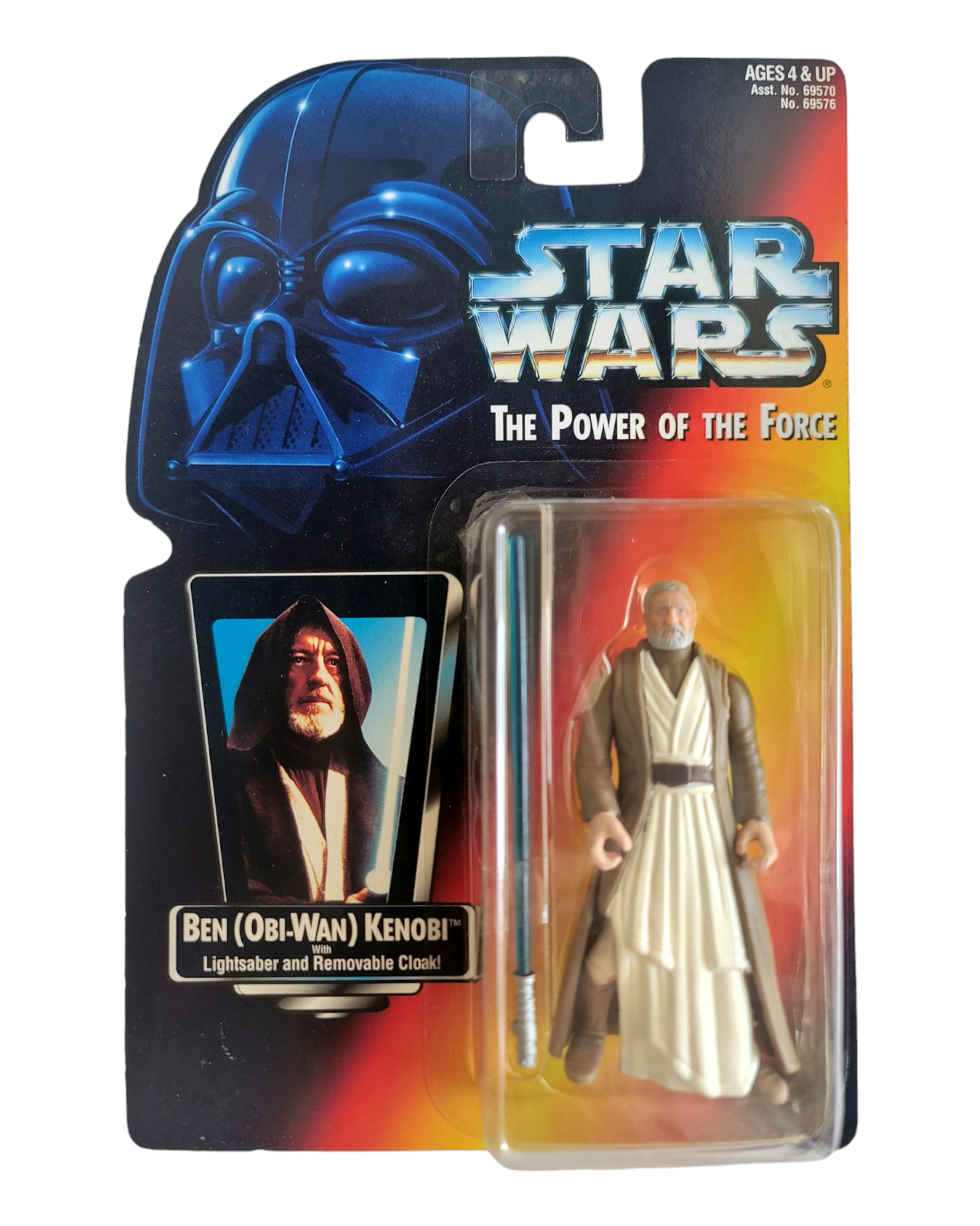 Star Wars POTF2 Ben (Obi-Wan) Kenobi, Orange Card, Kenner '95