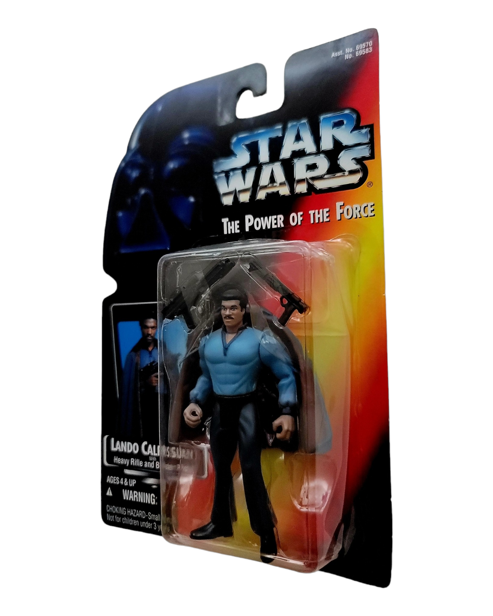 Star Wars POTF2 Lando Calrissian, Orange Card, Kenner '95