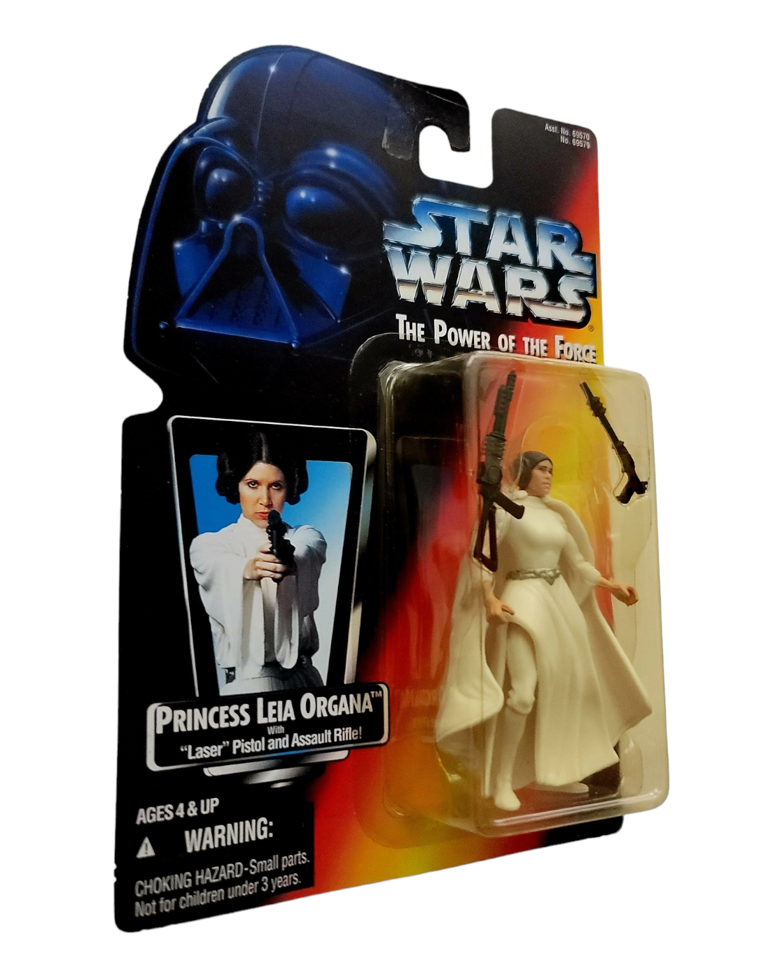Star Wars POTF2 Princess Leia, Orange Card, Kenner '95