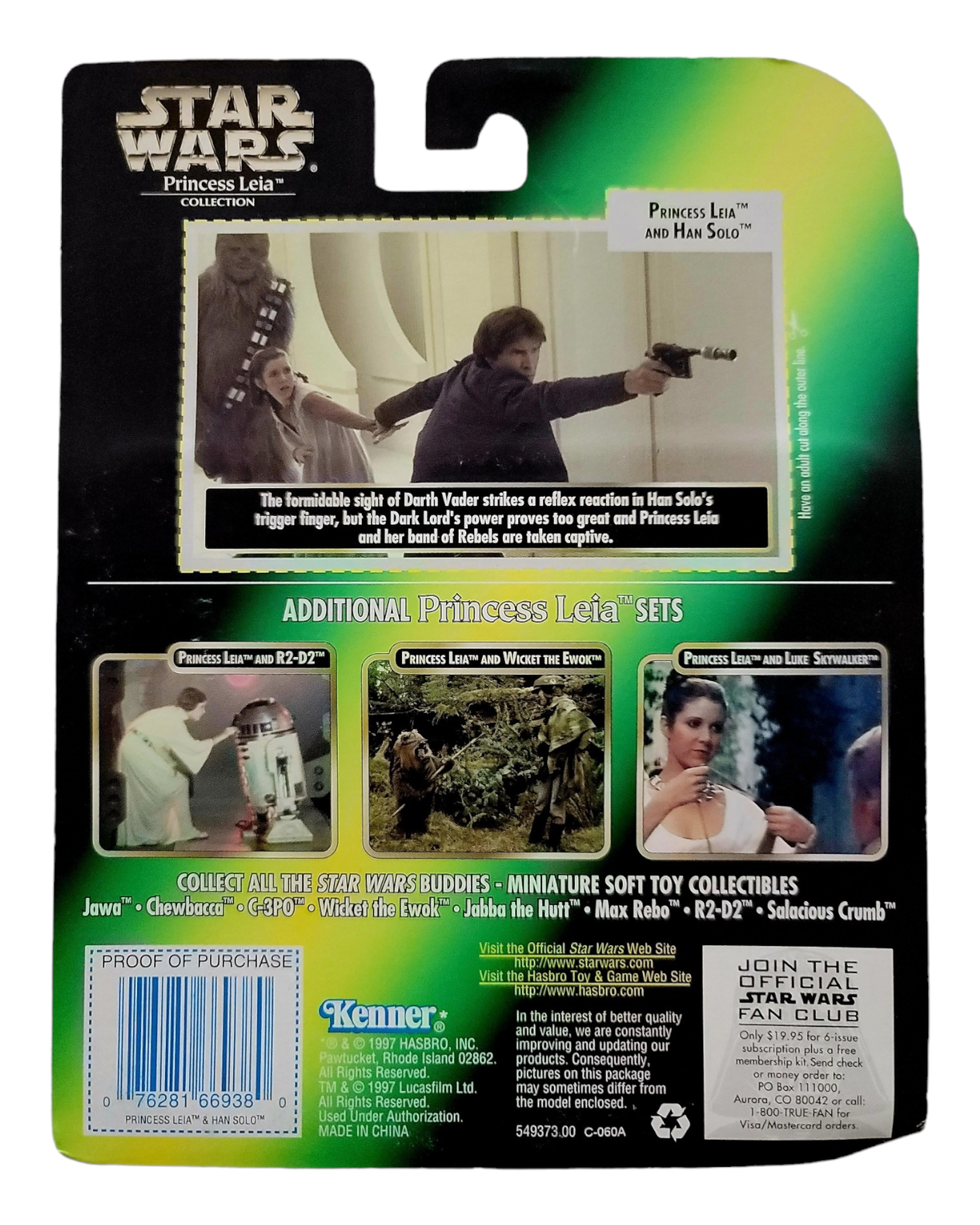Star Wars POTF2 Princess Leia & Han Solo, Princess Leia Collection, Kenner '97