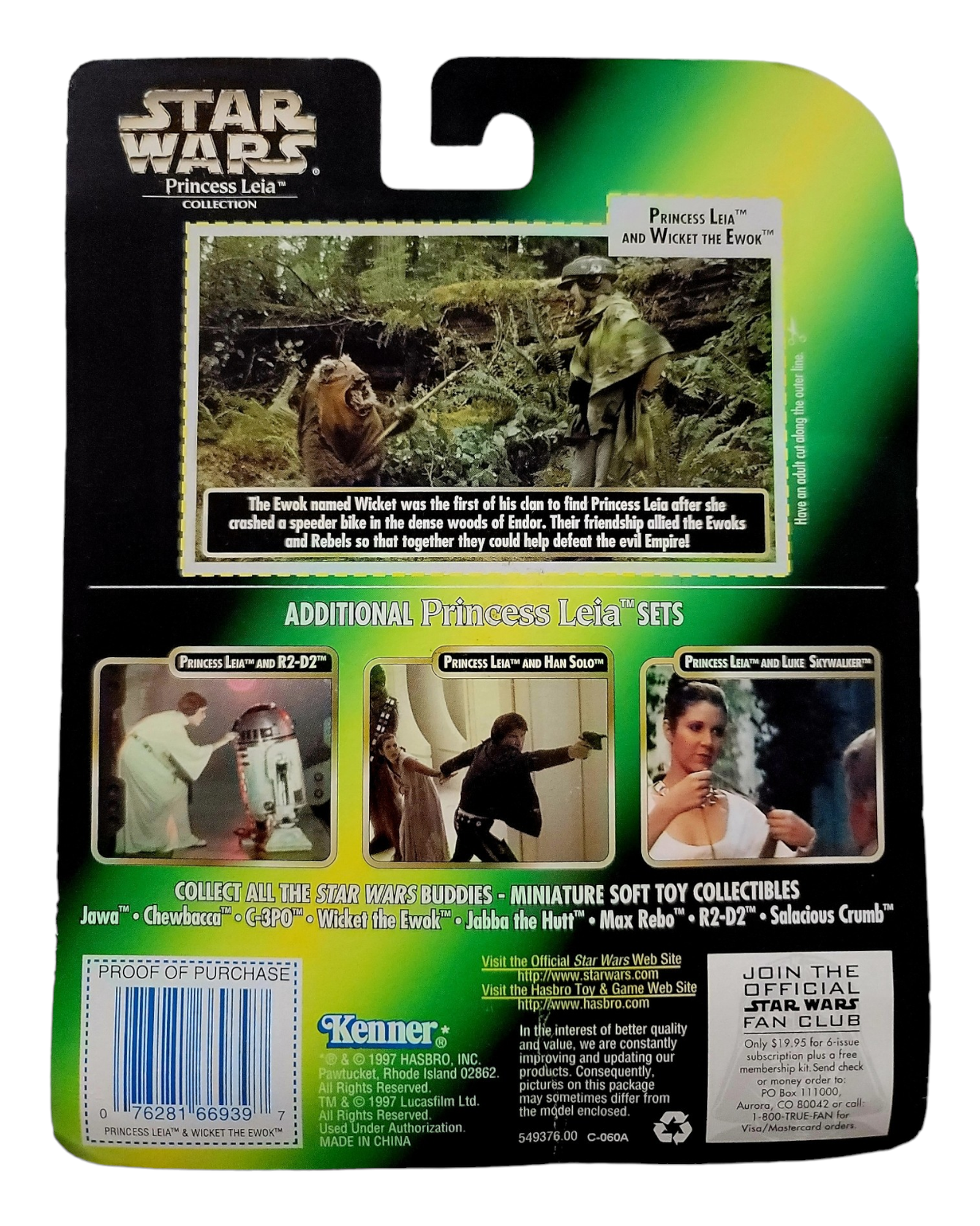 Star Wars POTF2 Princess Leia & Wicket, Princess Leia Collection, Kenner '97