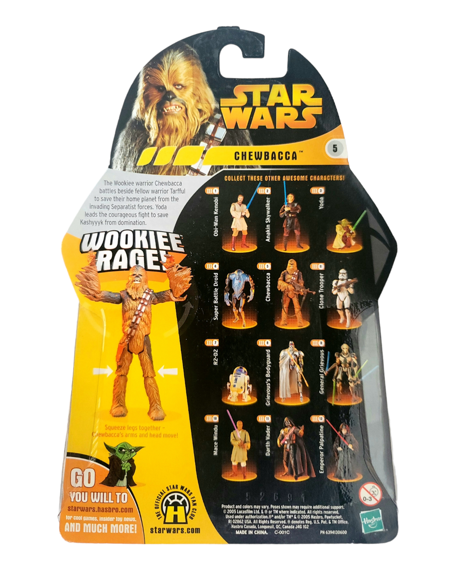 Star Wars ROTS #05 Chewbacca, Hasbro '05