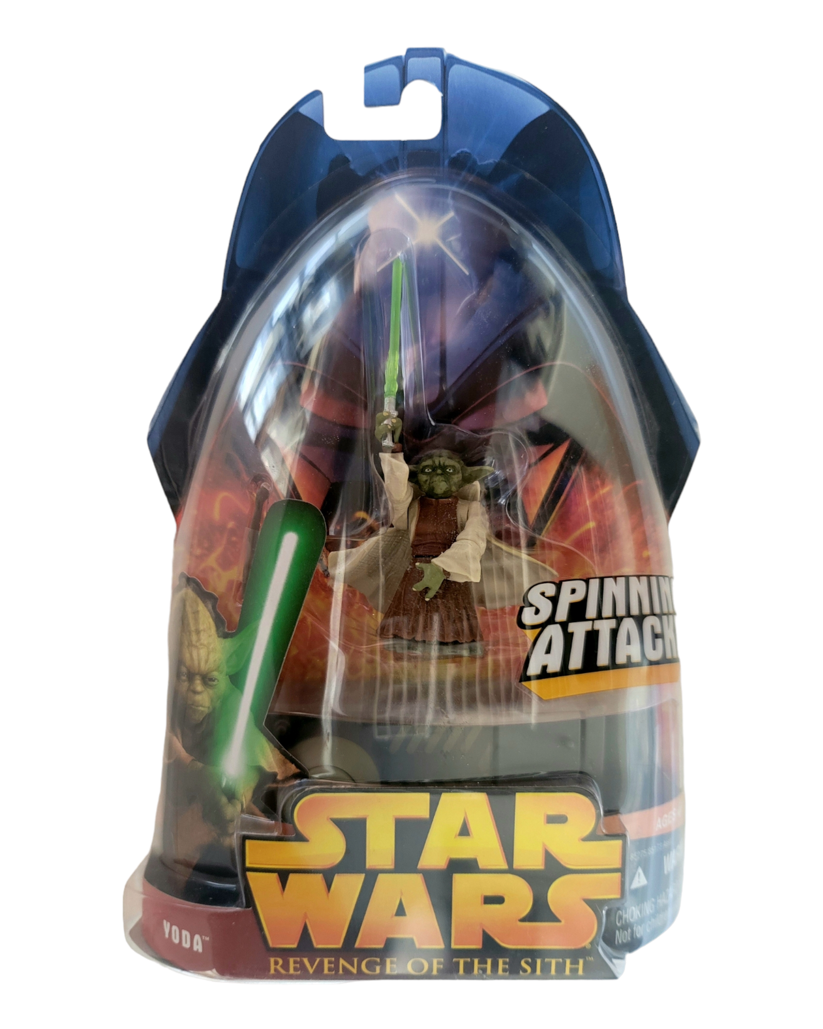 Star Wars ROTS #26 Yoda, Spinning Attack, Hasbro '05