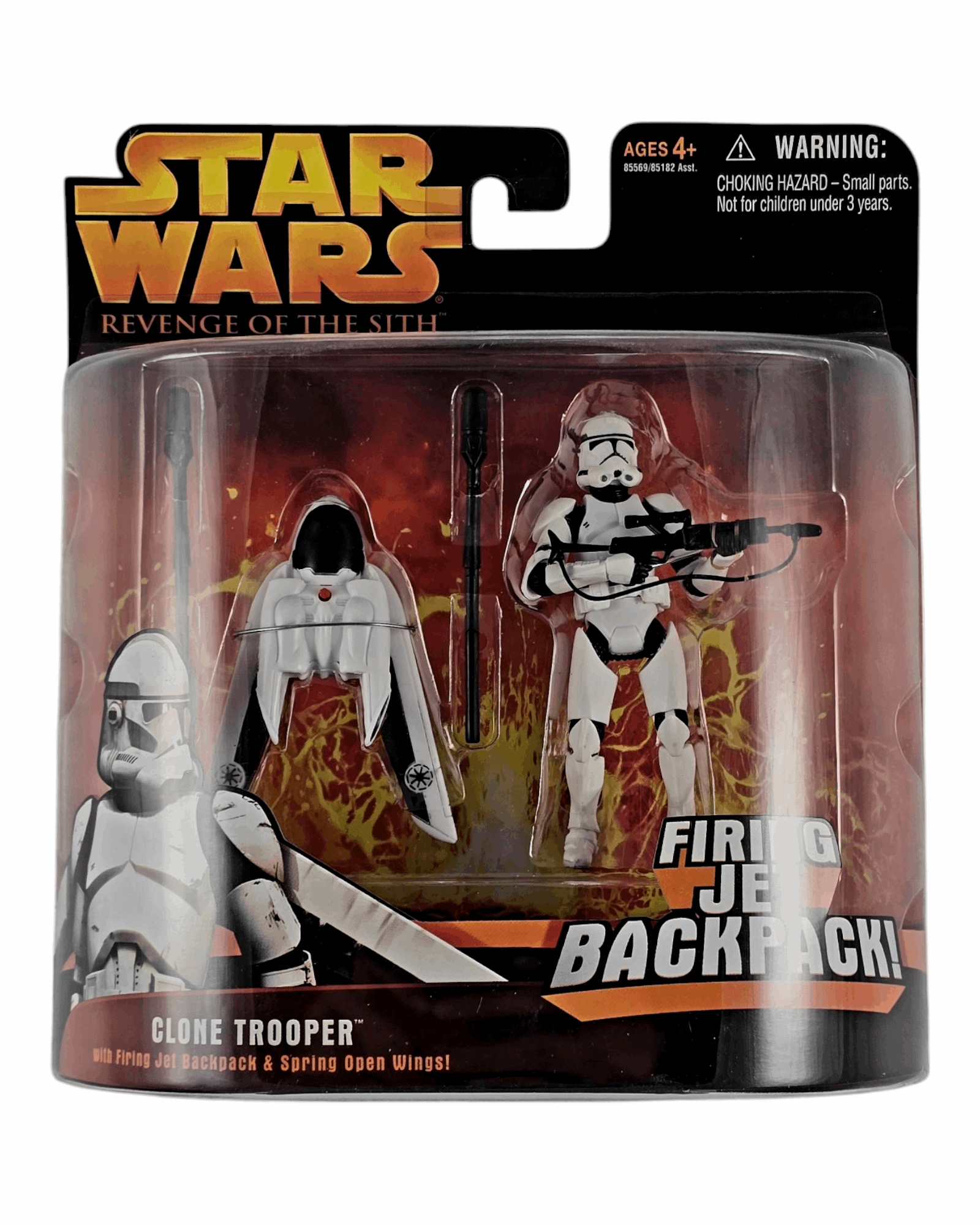 Star Wars ROTS Clone Trooper, Firing Jet Backpack, Hasbro '05