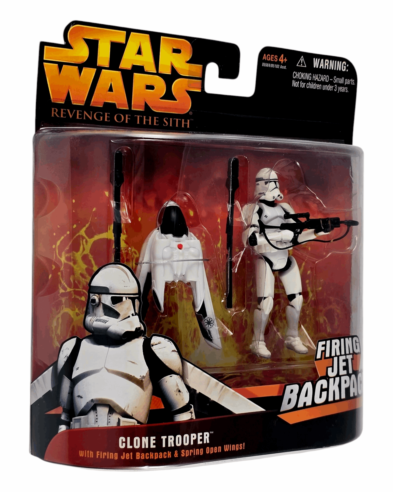 Star Wars ROTS Clone Trooper, Firing Jet Backpack, Hasbro '05