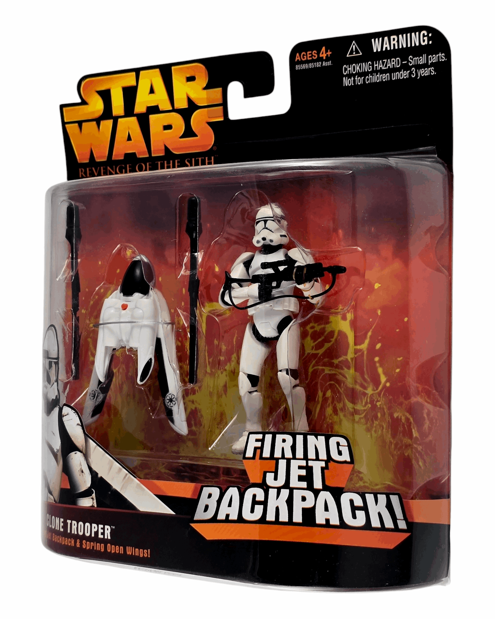 Star Wars ROTS Clone Trooper, Firing Jet Backpack, Hasbro '05