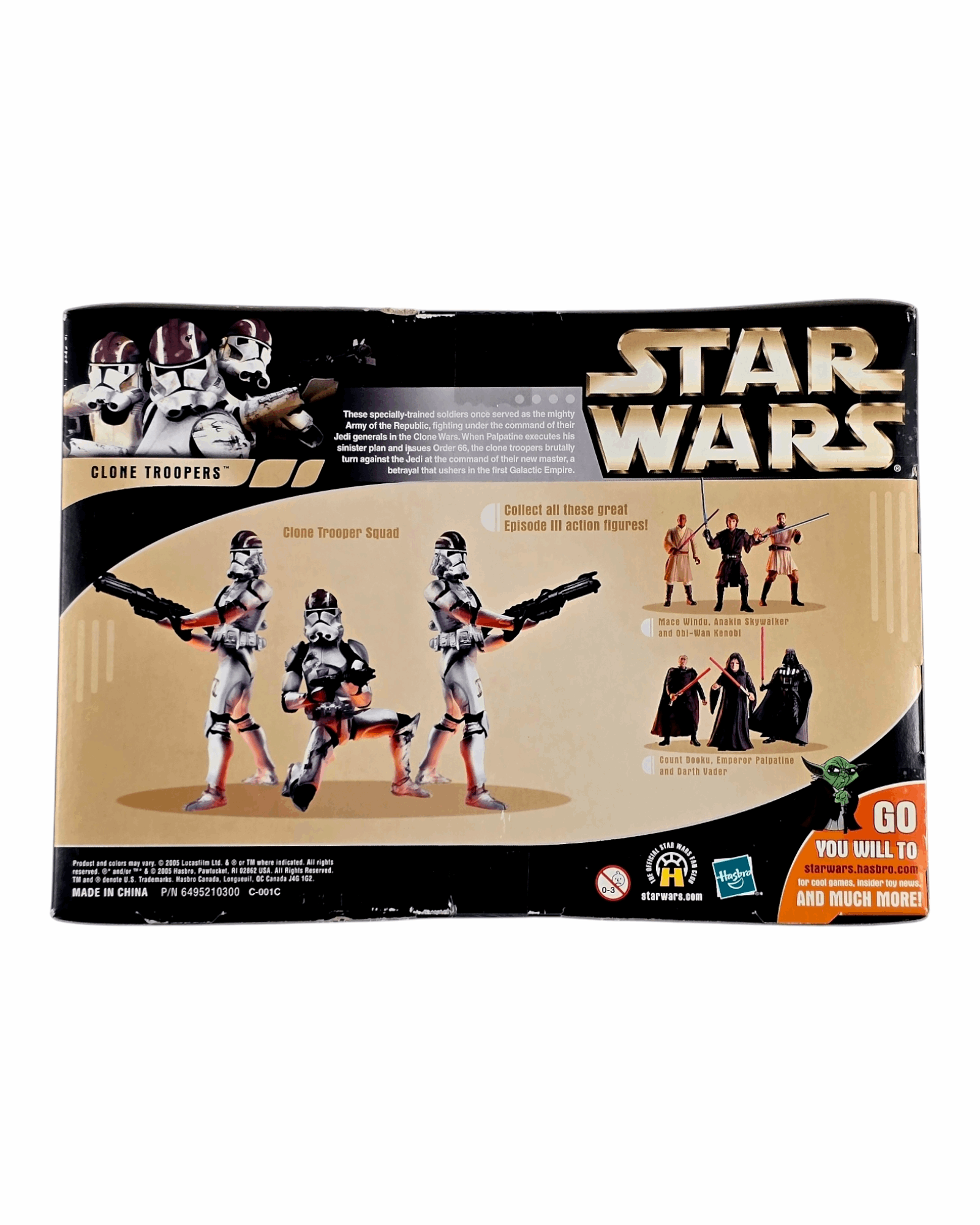 Star Wars ROTS Clone Troopers, Commemorative Episode III DVD Collection, Hasbro '05