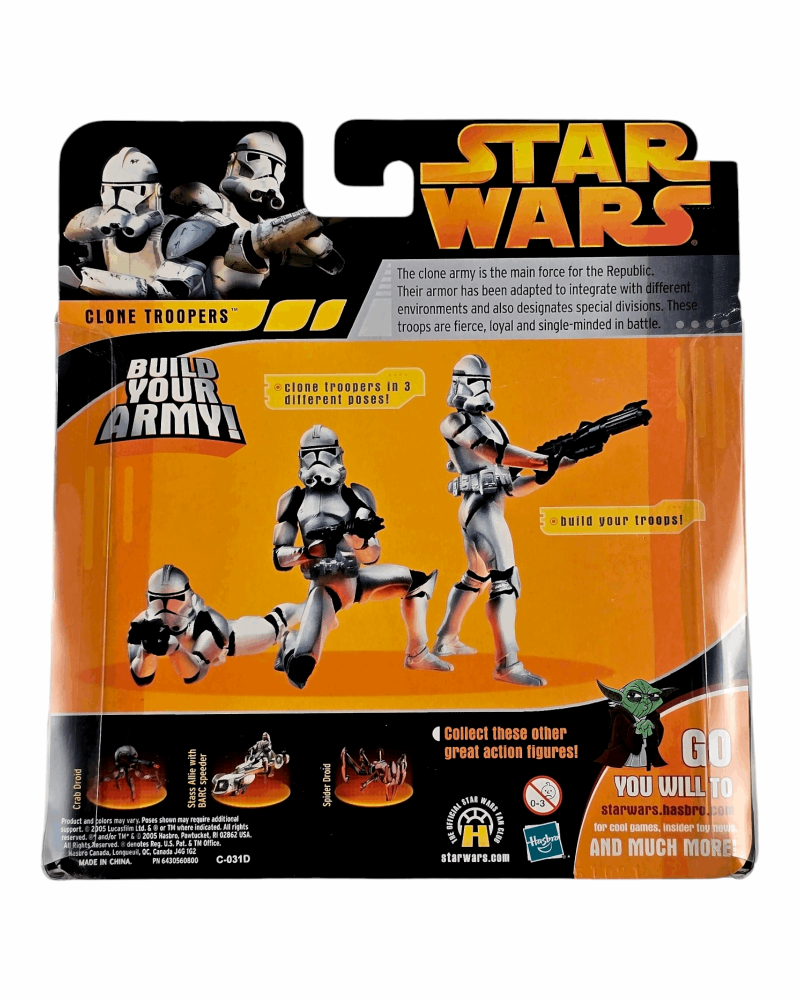 Star Wars ROTS Clone Troopers, Build Your Army, Hasbro '05