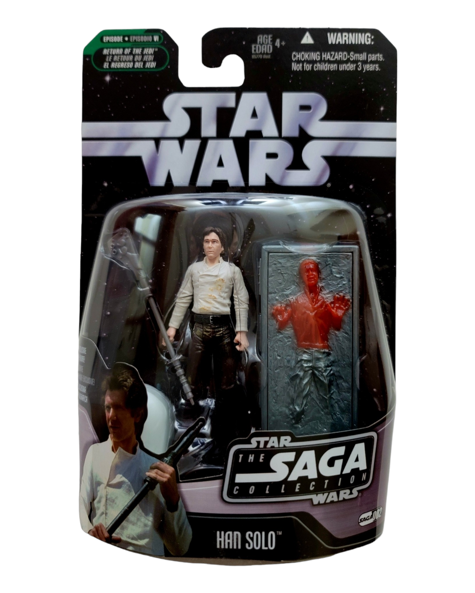 Star Wars Saga Collection #002 Han Solo with Carbonite, Hasbro '06
