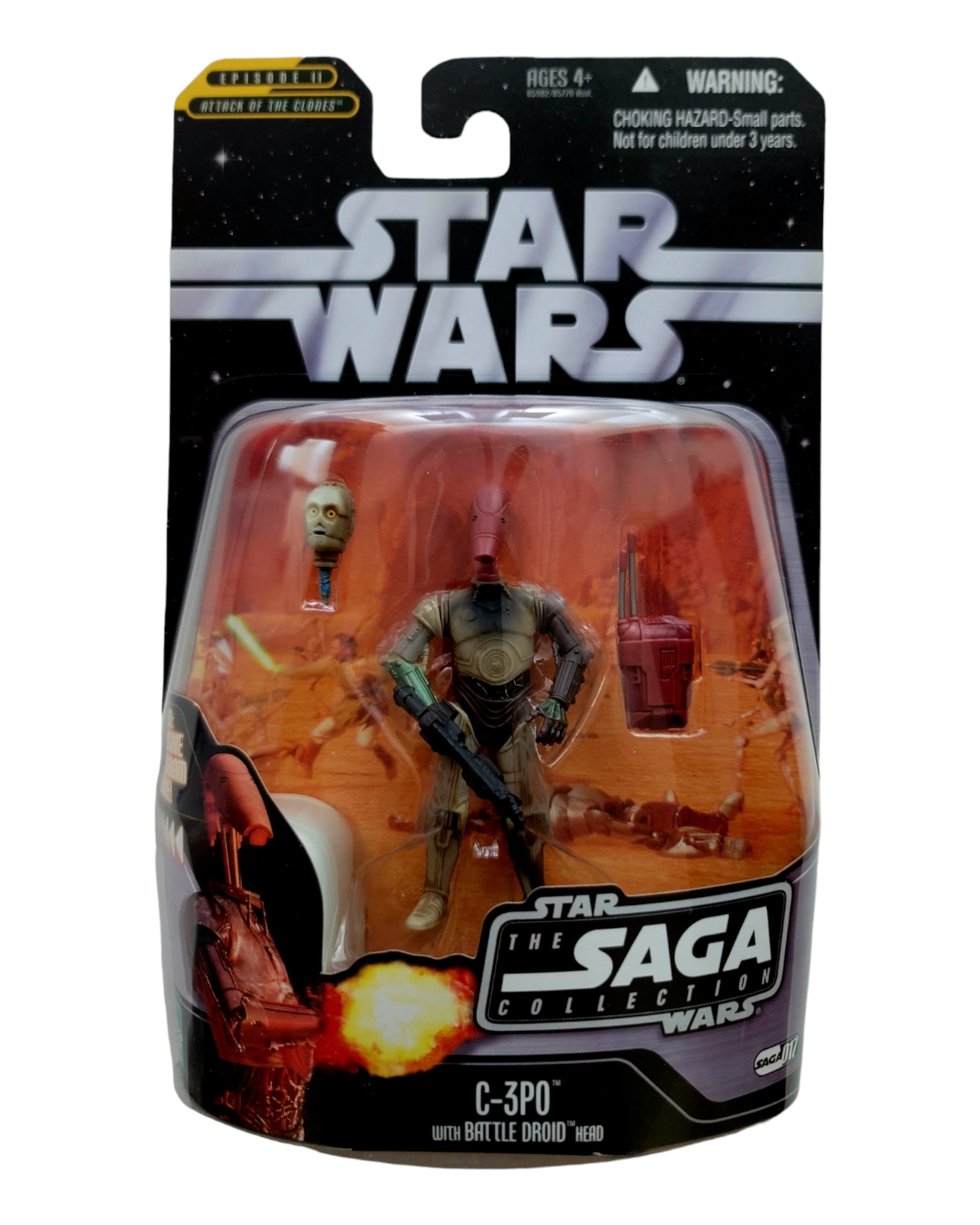 Star Wars Saga Collection #017 C-3PO with Battle Droid Head, Hasbro '06