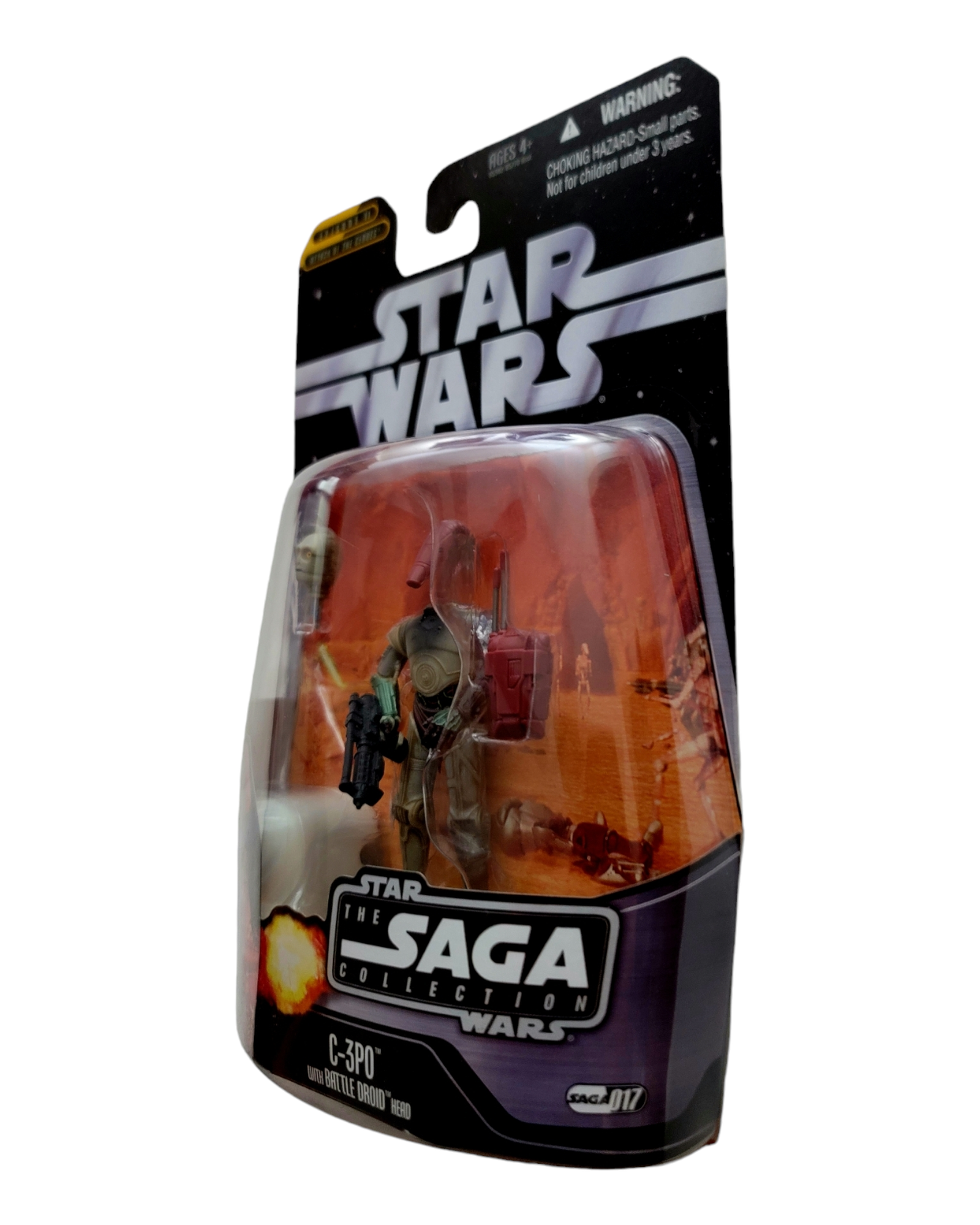 Star Wars Saga Collection #017 C-3PO with Battle Droid Head, Hasbro '06