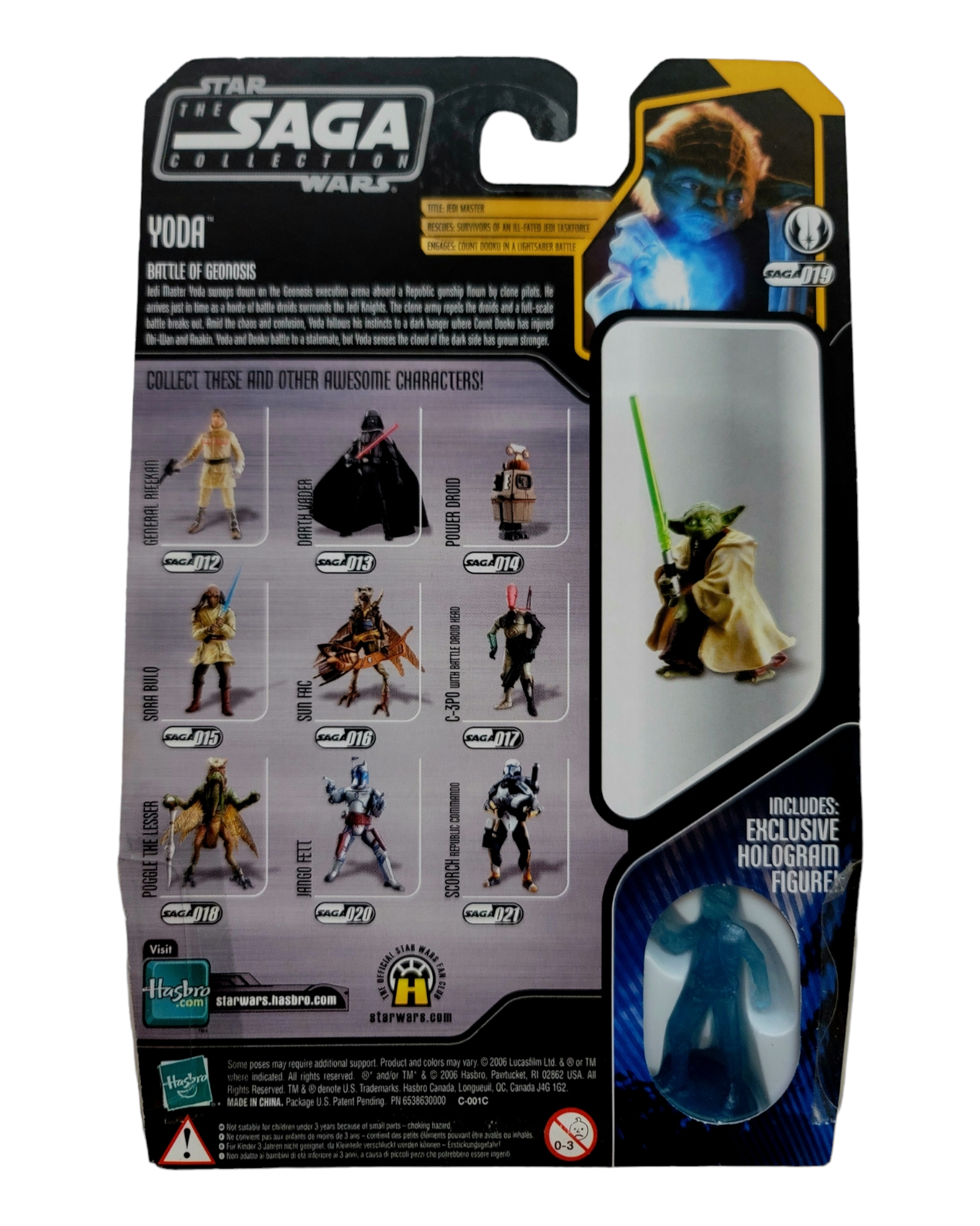 Star Wars Saga Collection #019 Yoda, Hasbro '06