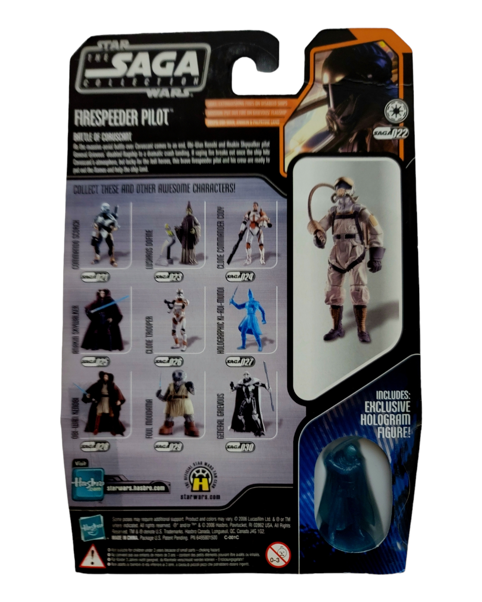 Star Wars Saga Collection #022 Firespeeder Pilot, Hasbro '06