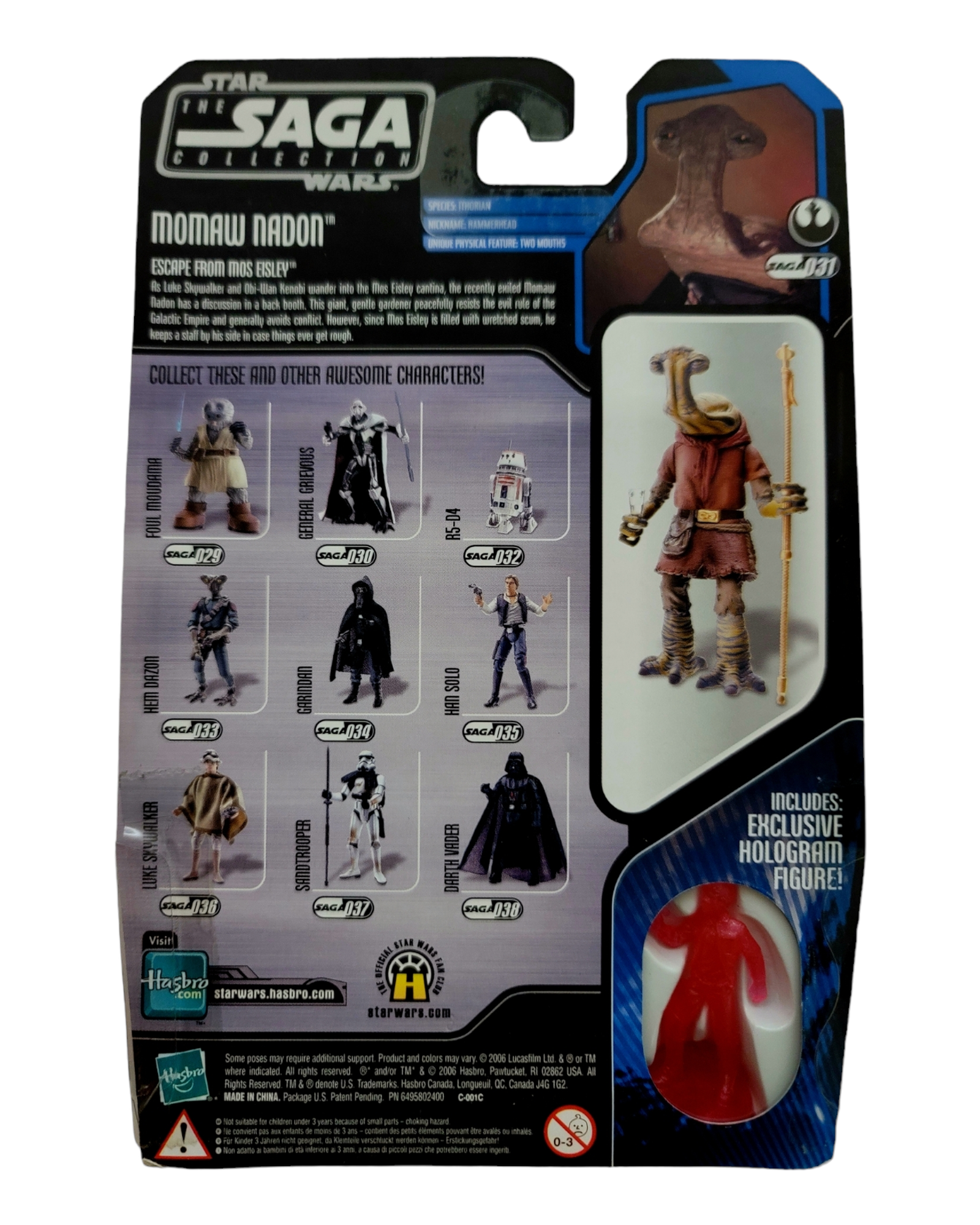 Star Wars Saga Collection #031 Momaw Nadon, Hasbro '06