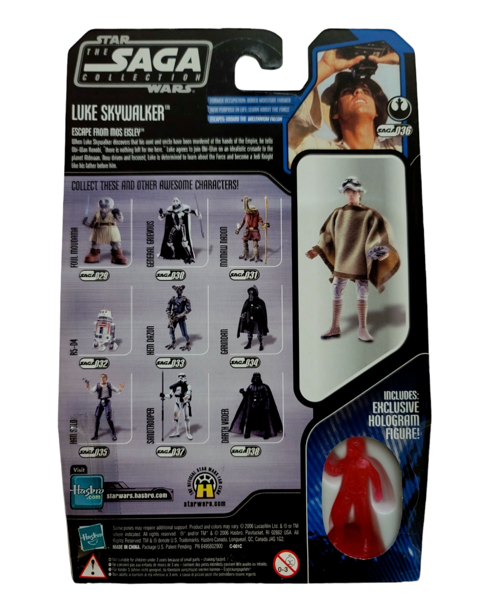 Star Wars Saga Collection #036 Luke Skywalker, Hasbro '06