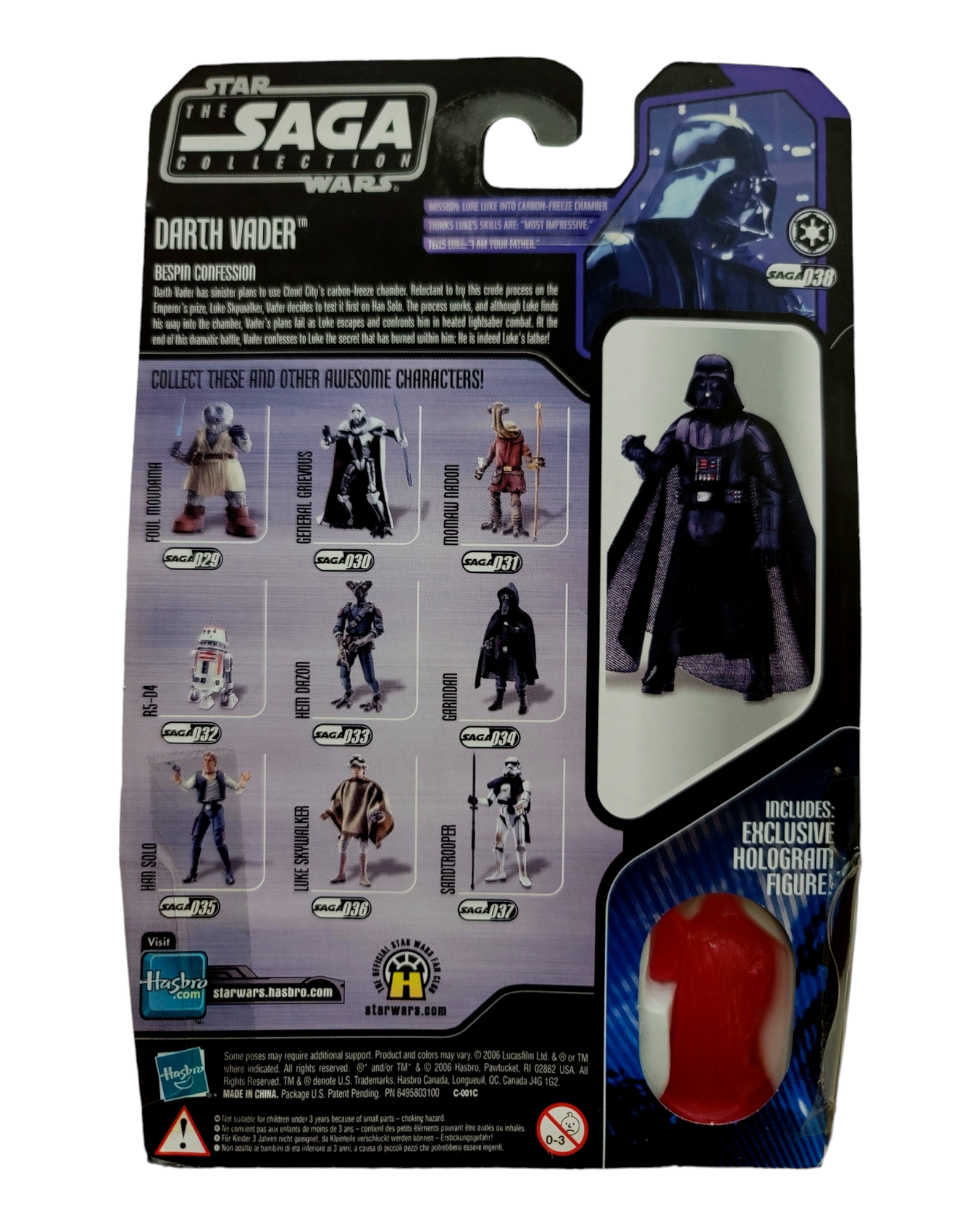 Star Wars Saga Collection #038 Darth Vader, Hasbro '06