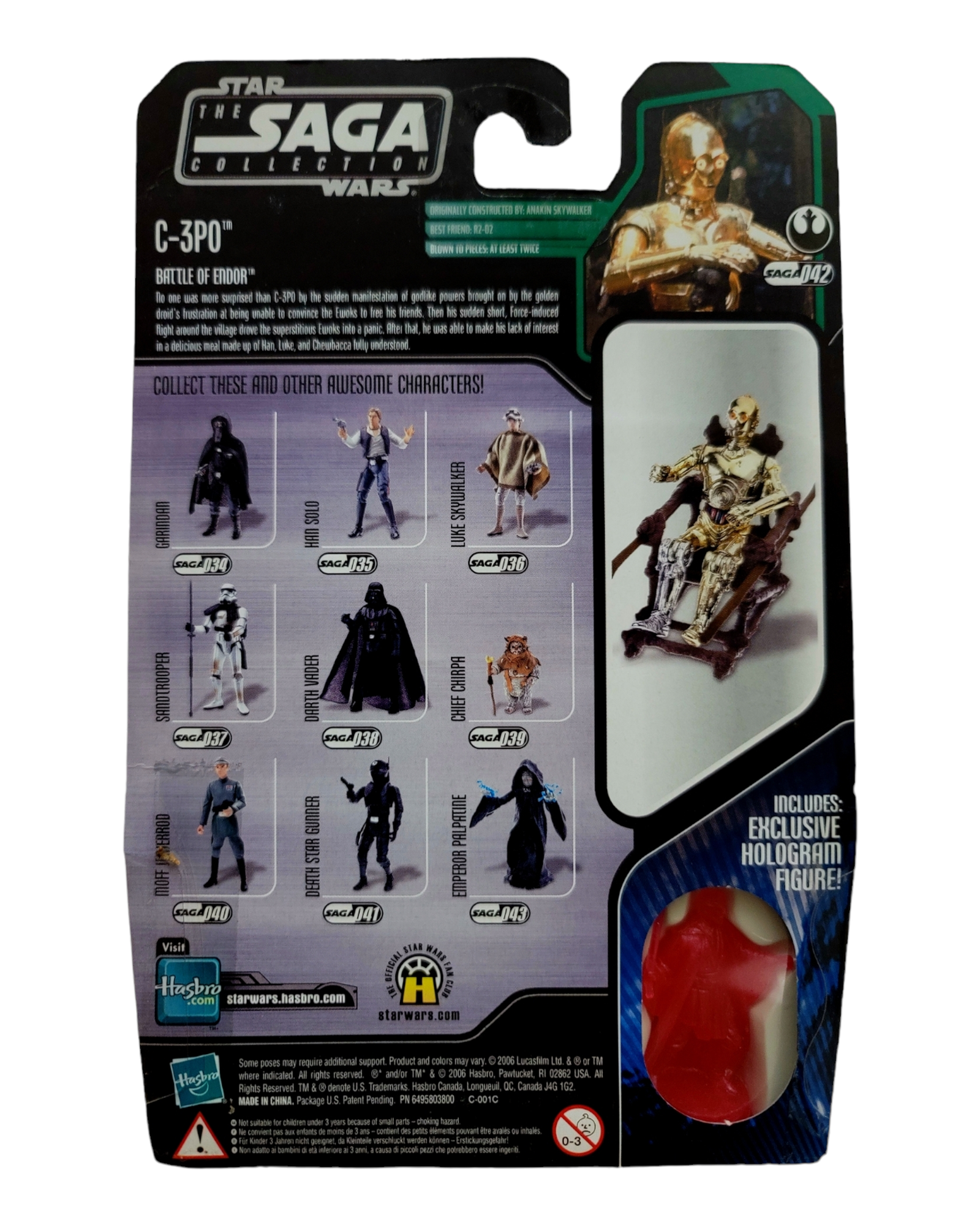 Star Wars Saga Collection '06 #042 C-3PO w Ewok Throne