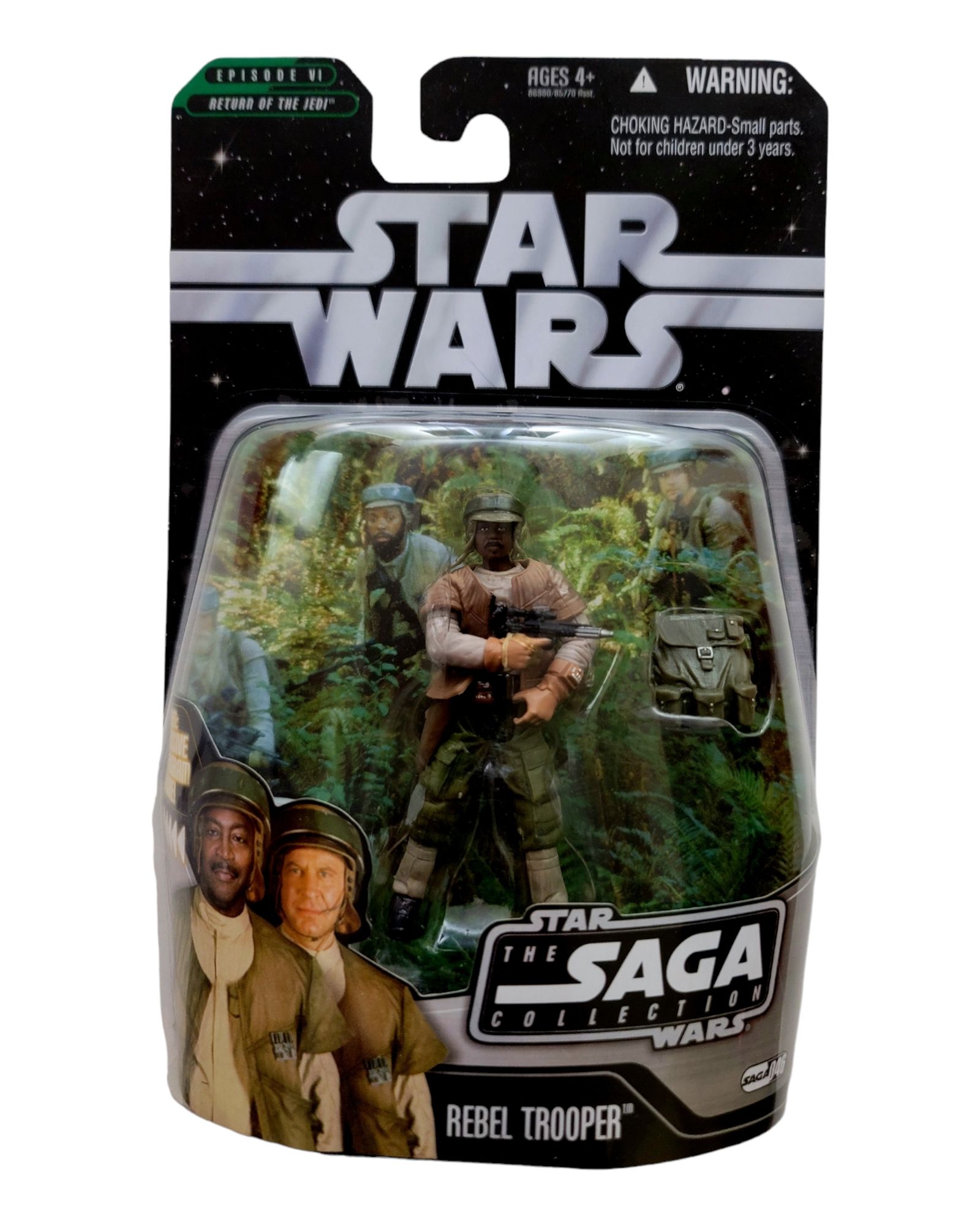 Star Wars Saga Collection #046 Rebel Trooper, African American Variant, Hasbro '06
