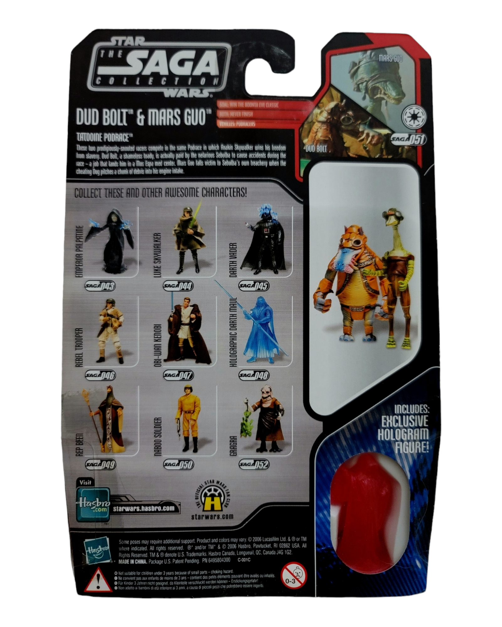 Star Wars Saga Collection #051 Dud Bolt & Mars Guo, Hasbro '06