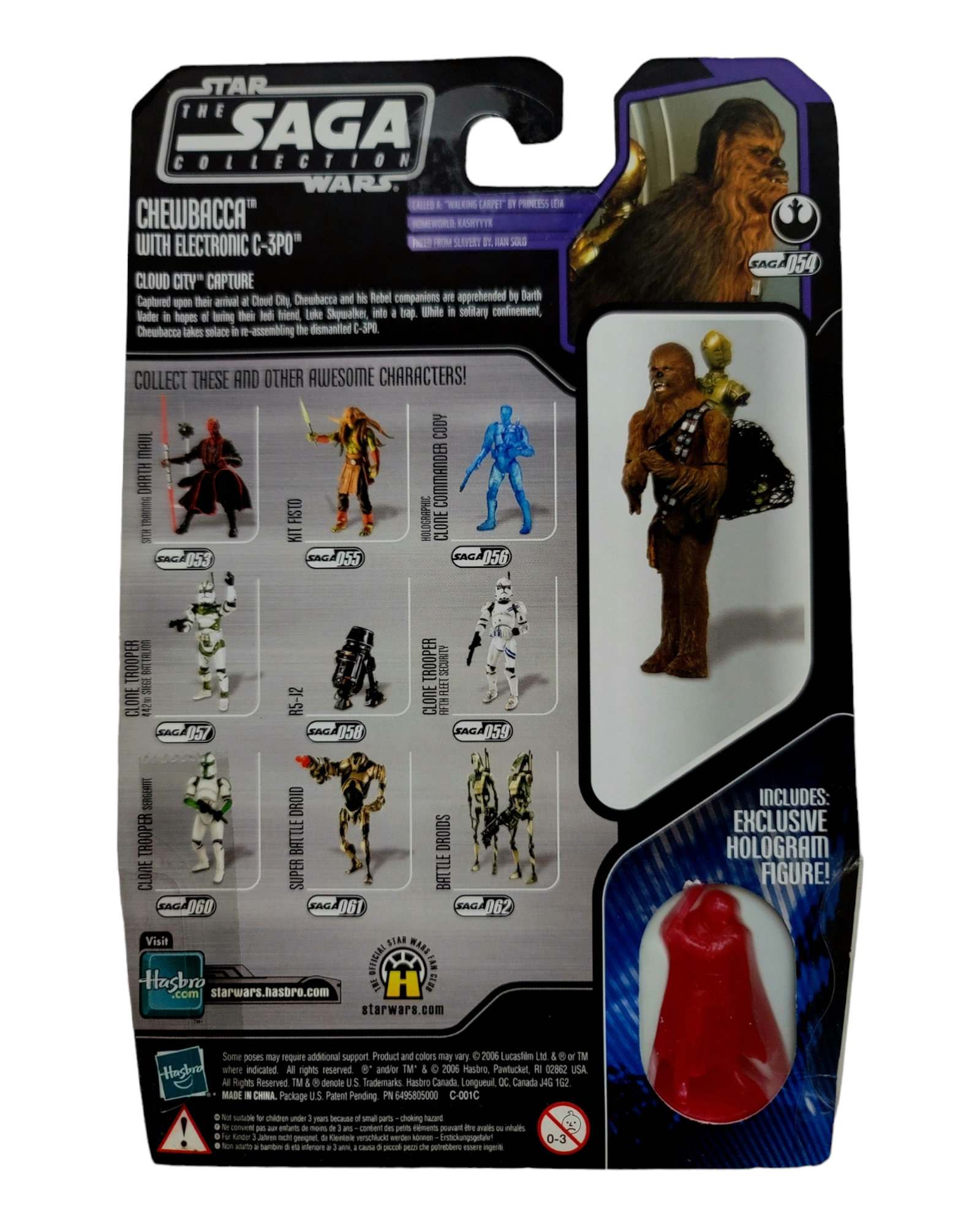 Star Wars Saga Collection #054 Chewbacca with C-3PO, Hasbro '06