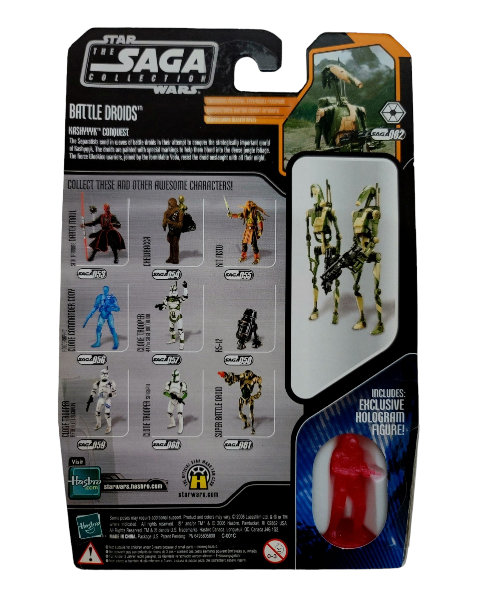 Star Wars Saga Collection #062 Battle Droids, Hasbro '06