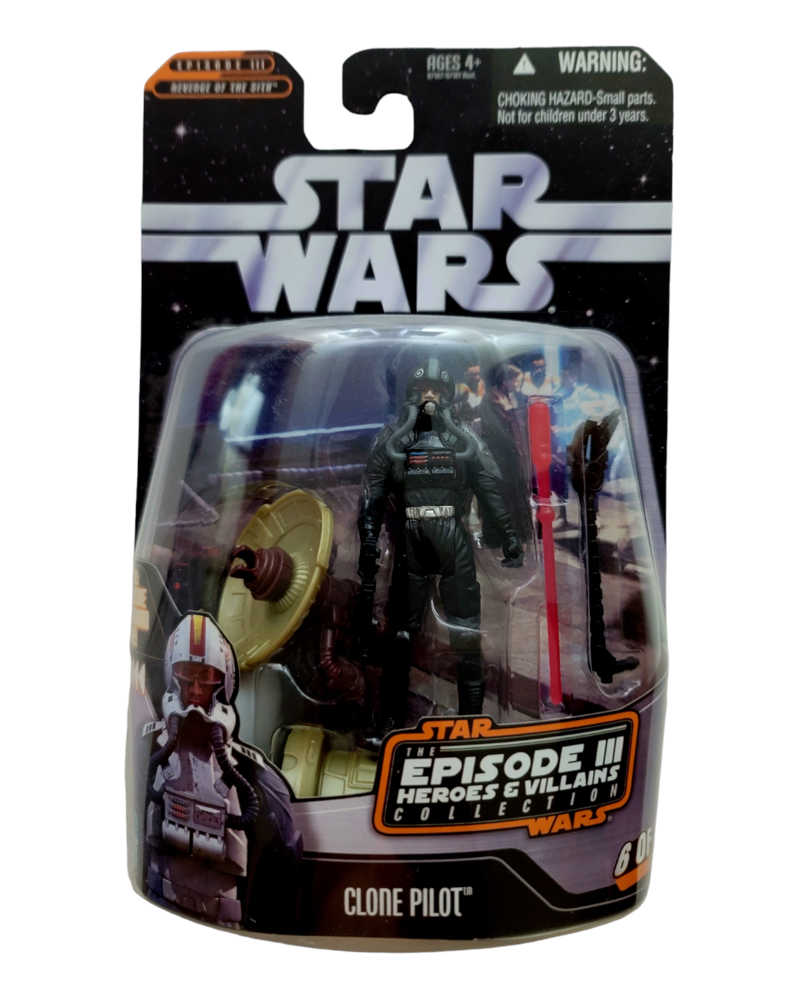 Star Wars Saga Collection EPIII Clone Pilot, Heroes & Villains #6 of 12, Hasbro '06
