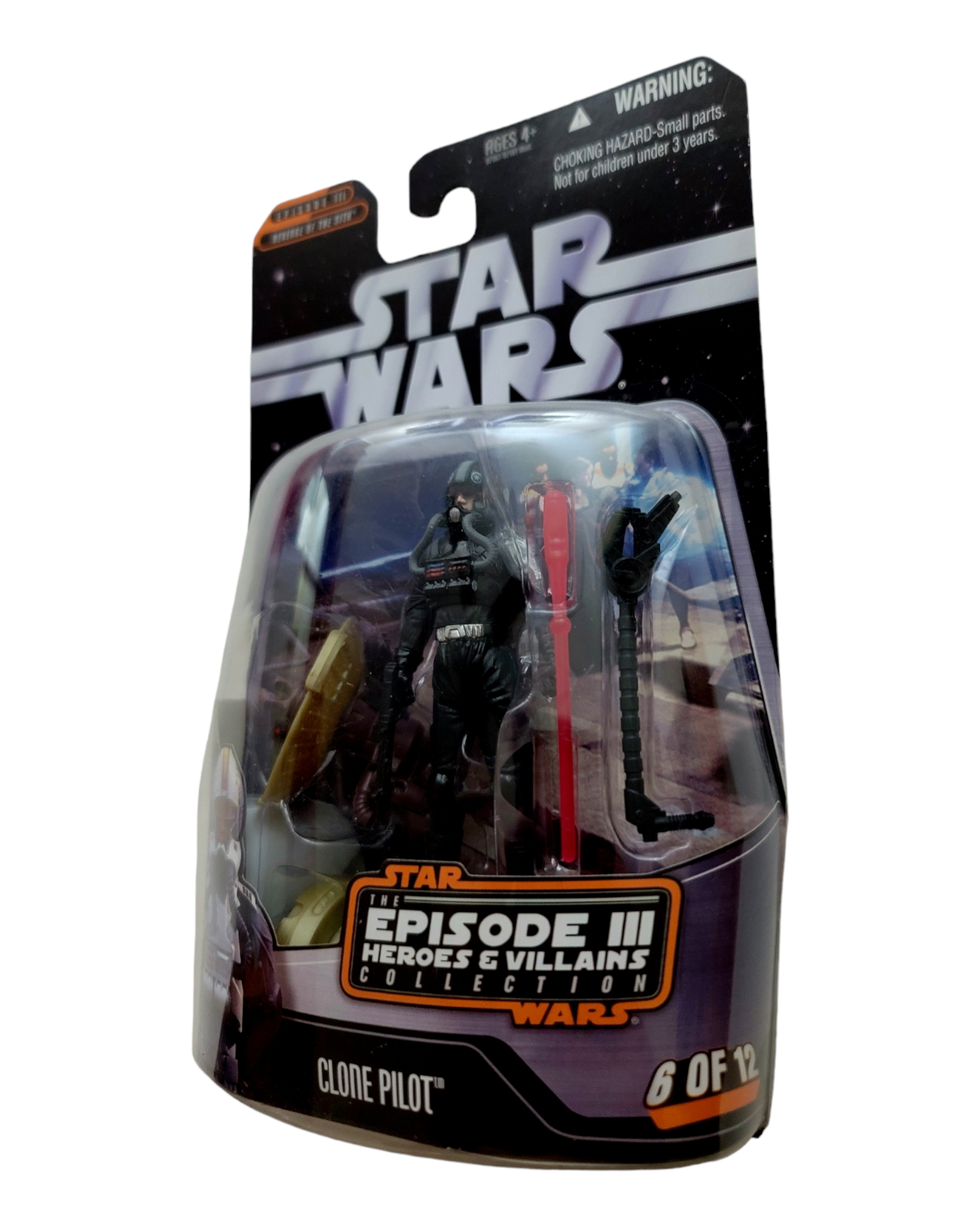 Star Wars Saga Collection EPIII Clone Pilot, Heroes & Villains #6 of 12, Hasbro '06
