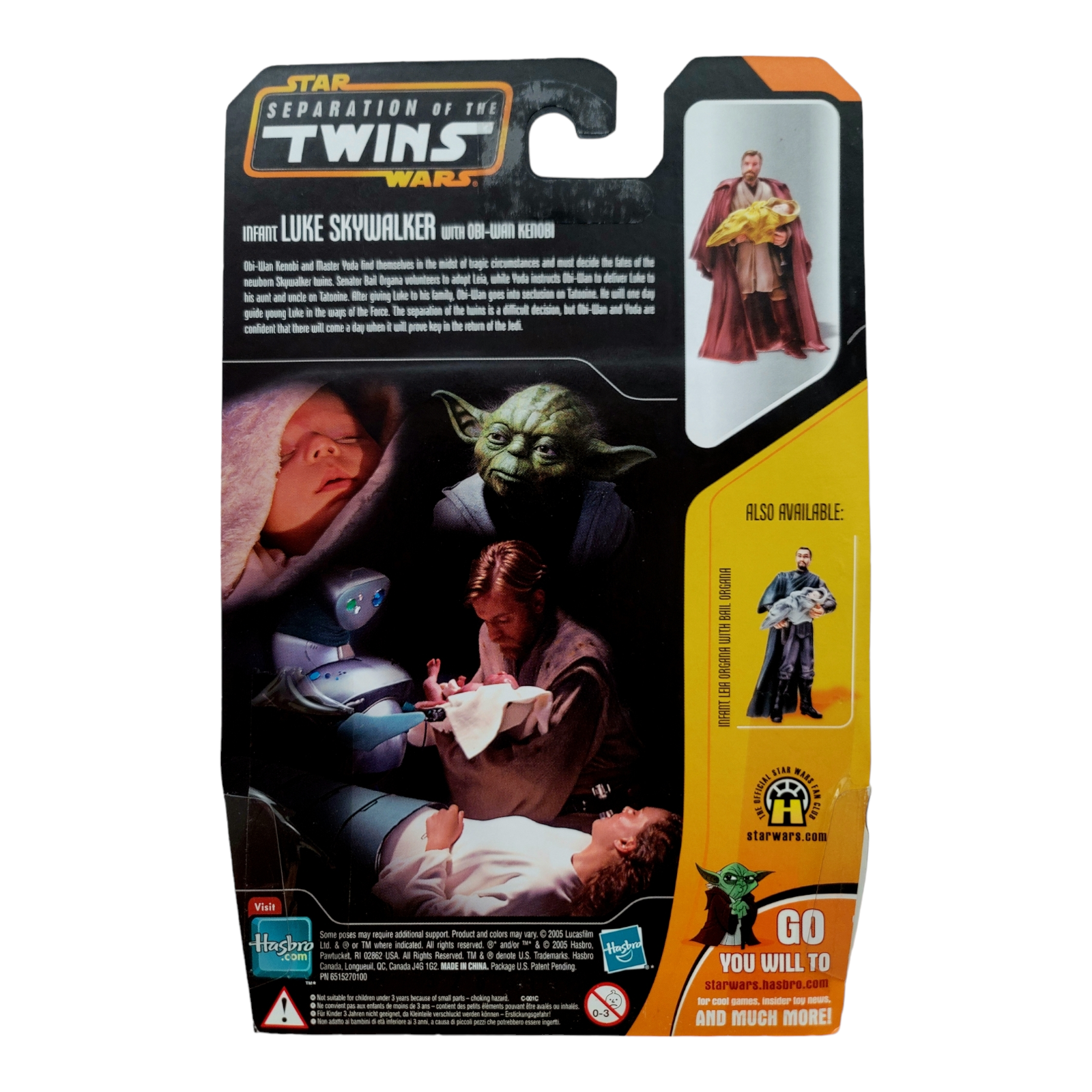 thumbnail image 2 of Star Wars Episode III Revenge Of The Sith Separation Of The Twins Action Figure 2 of 12