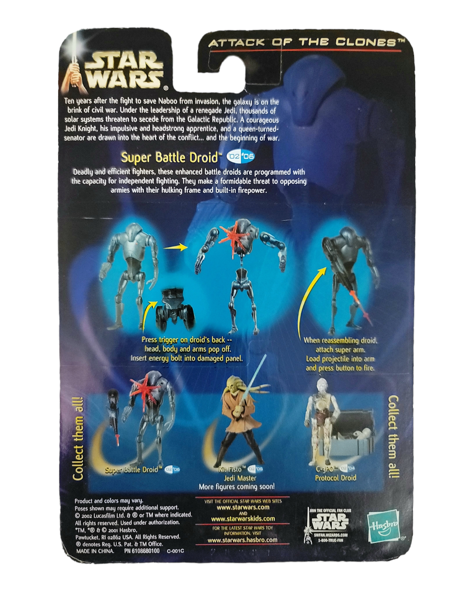 Star Wars Saga Series #06 Super Battle Droid, Hasbro '02