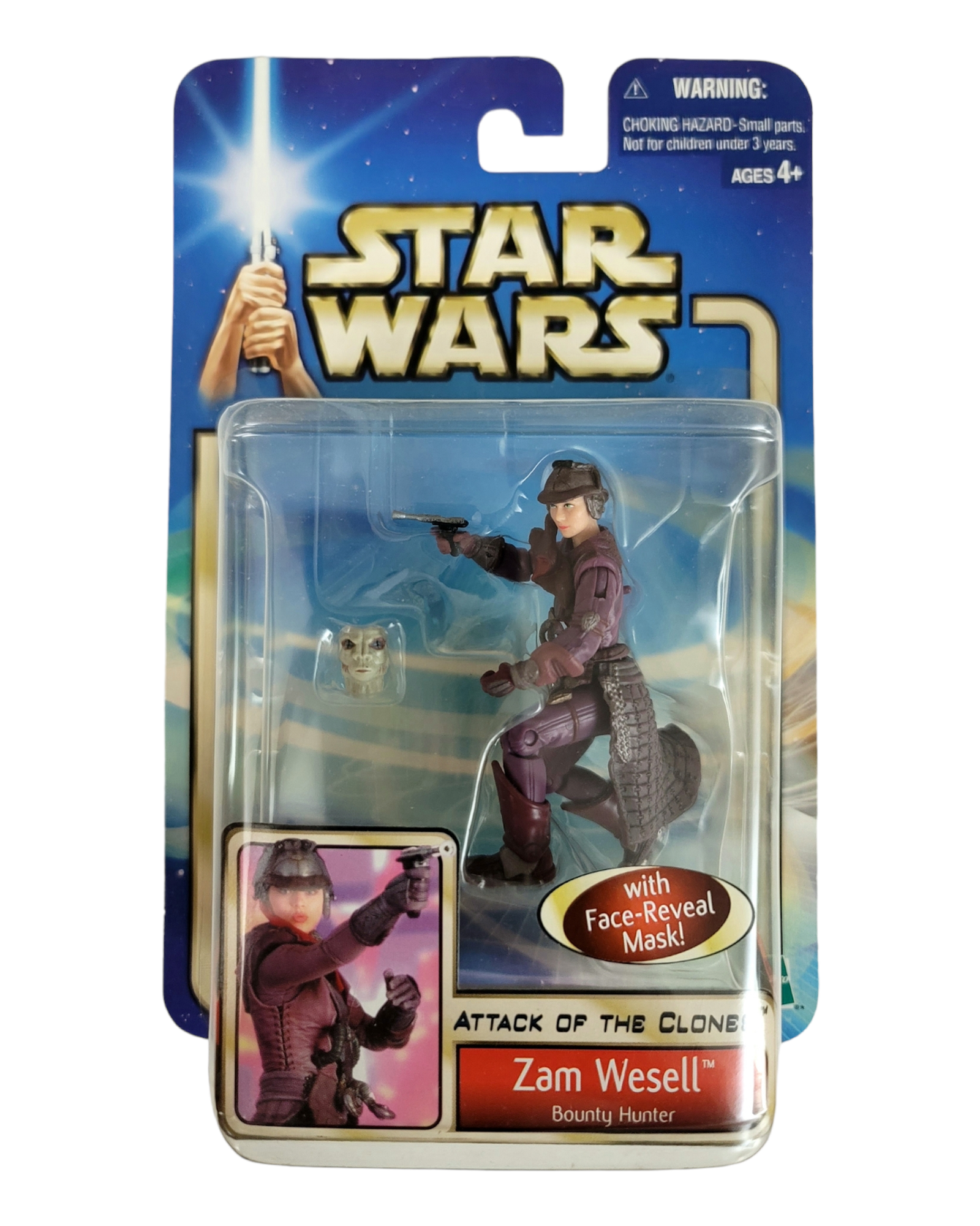 Star Wars Saga Series #18 Zam Wesell, Bounty Hunter, Hasbro '02