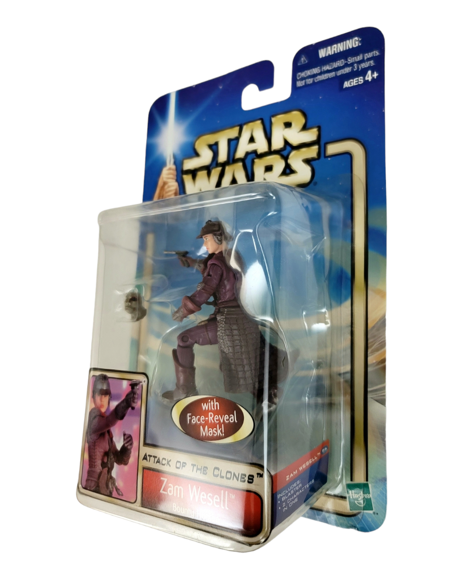 Star Wars Saga Series #18 Zam Wesell, Bounty Hunter, Hasbro '02