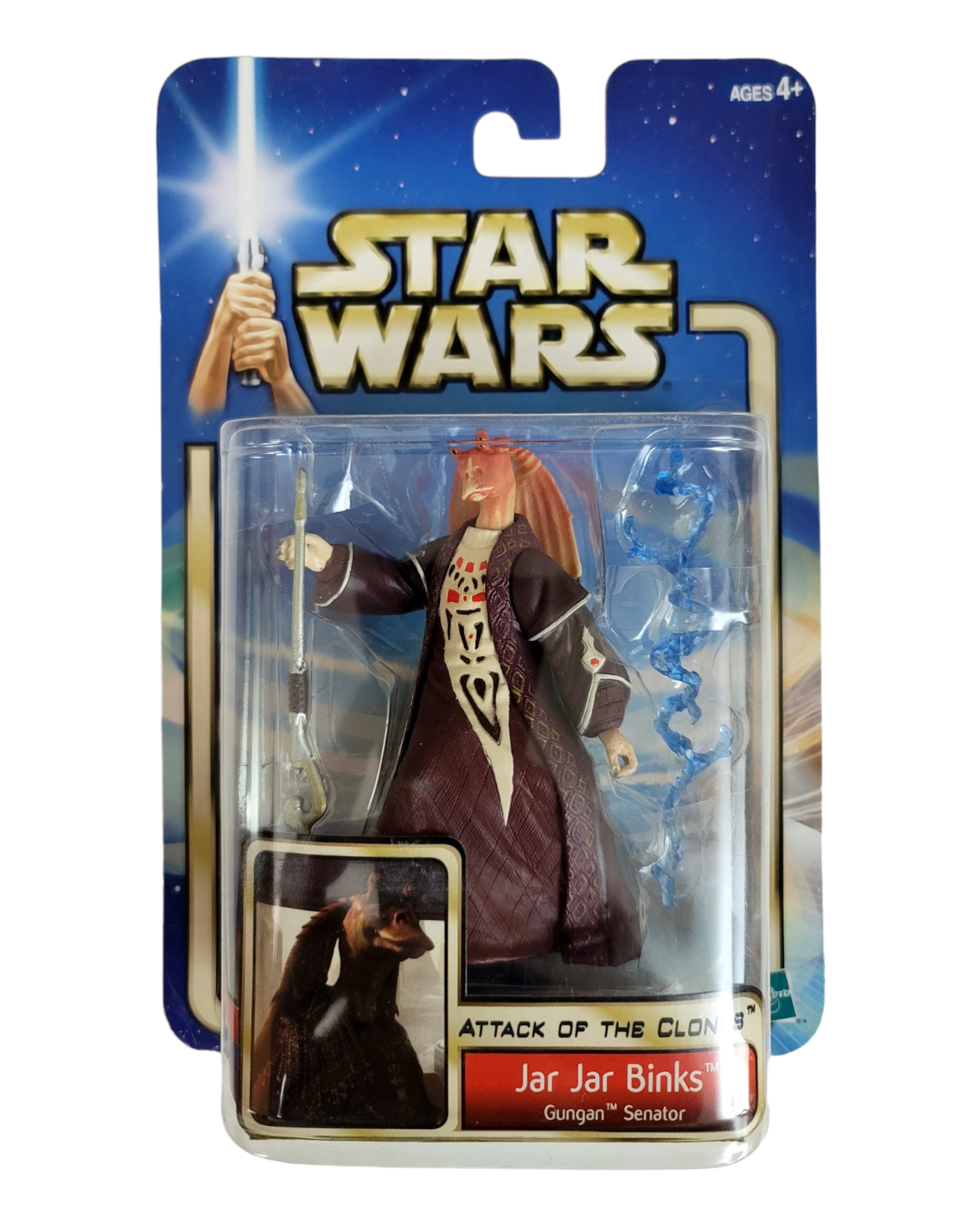 Star Wars Saga Series #24 Jar Jar Binks, Gungan Senator, Hasbro '02