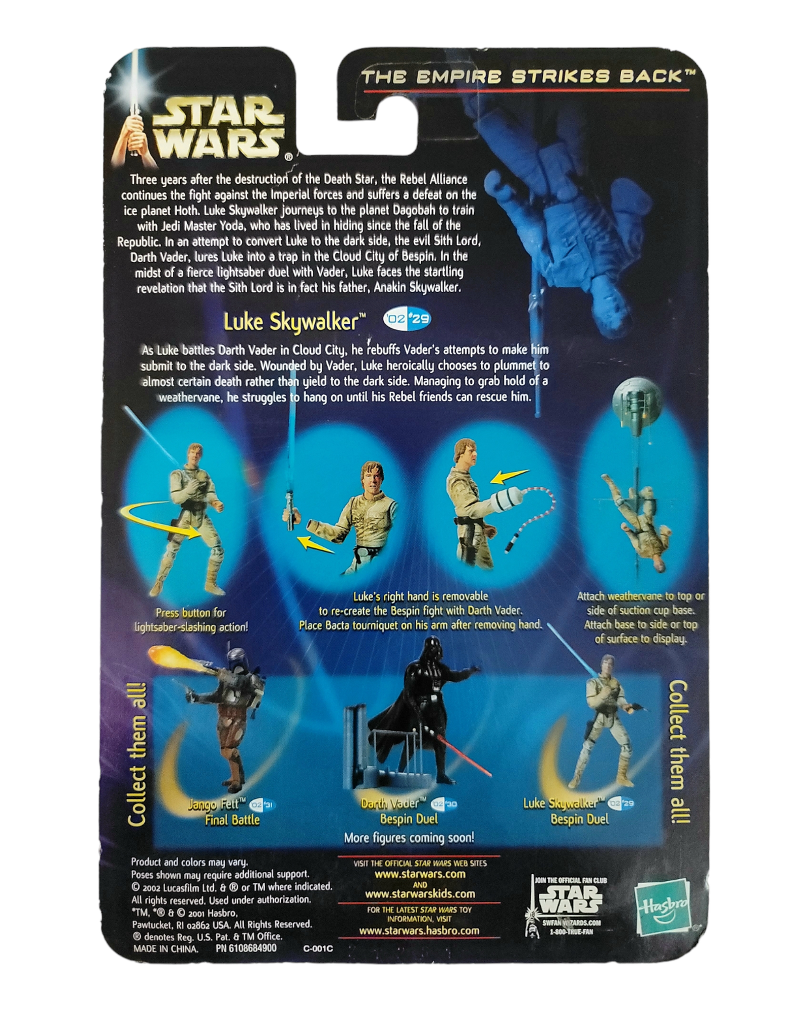 Star Wars Saga Series #29 Luke Skywalker, Bespin Duel, Hasbro '02